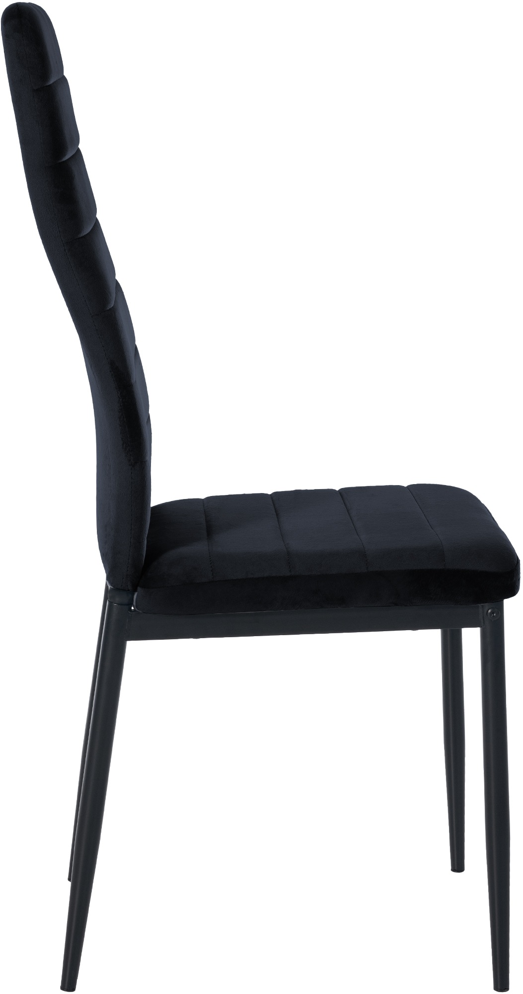 Esszimmerstuhl Mayfair Samt, schwarz