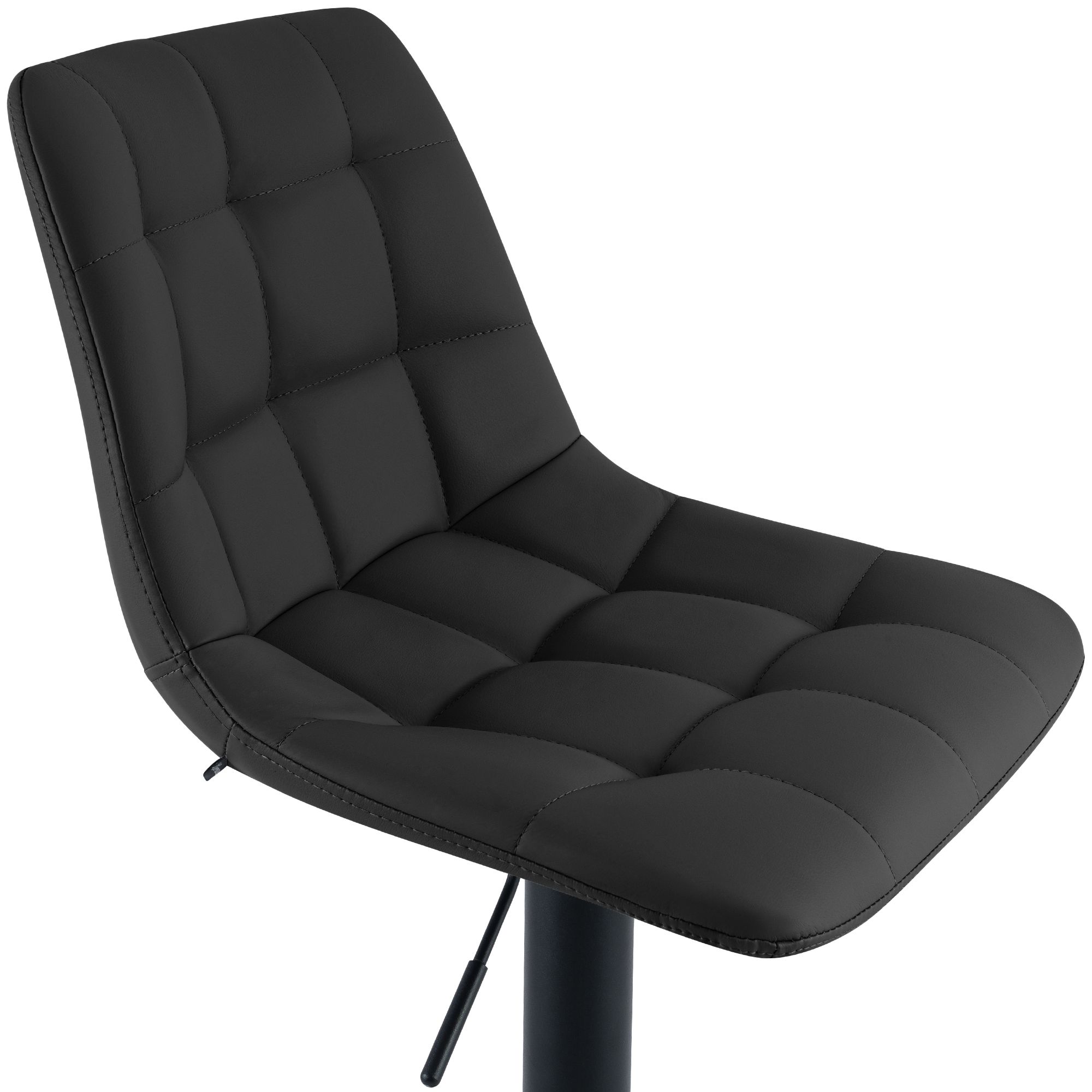 Barhocker Mapun Kunstleder, schwarz