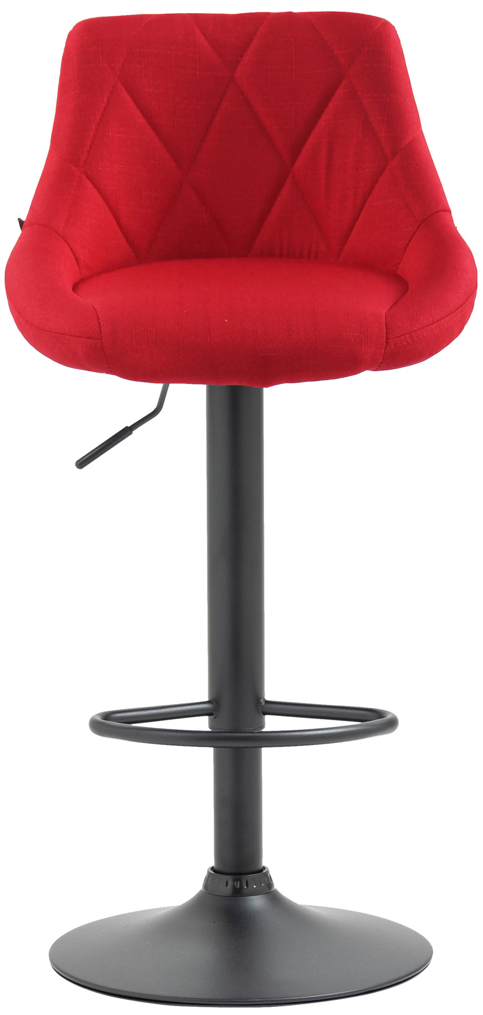 Barhocker Lazio Stoff schwarz, rot