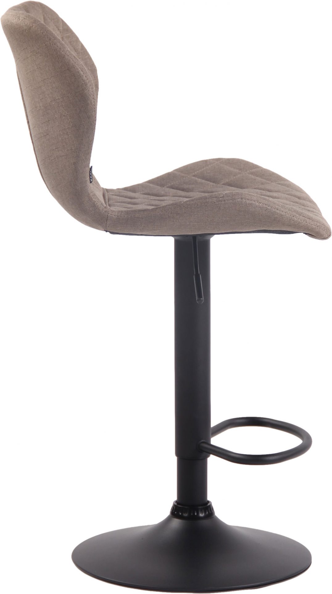 Barhocker Cork Stoff schwarz, taupe