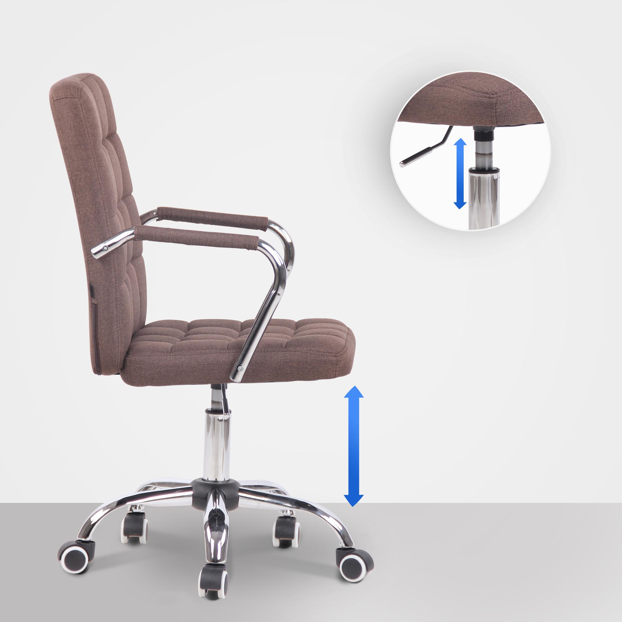 Bürostuhl Terni Stoff, braun