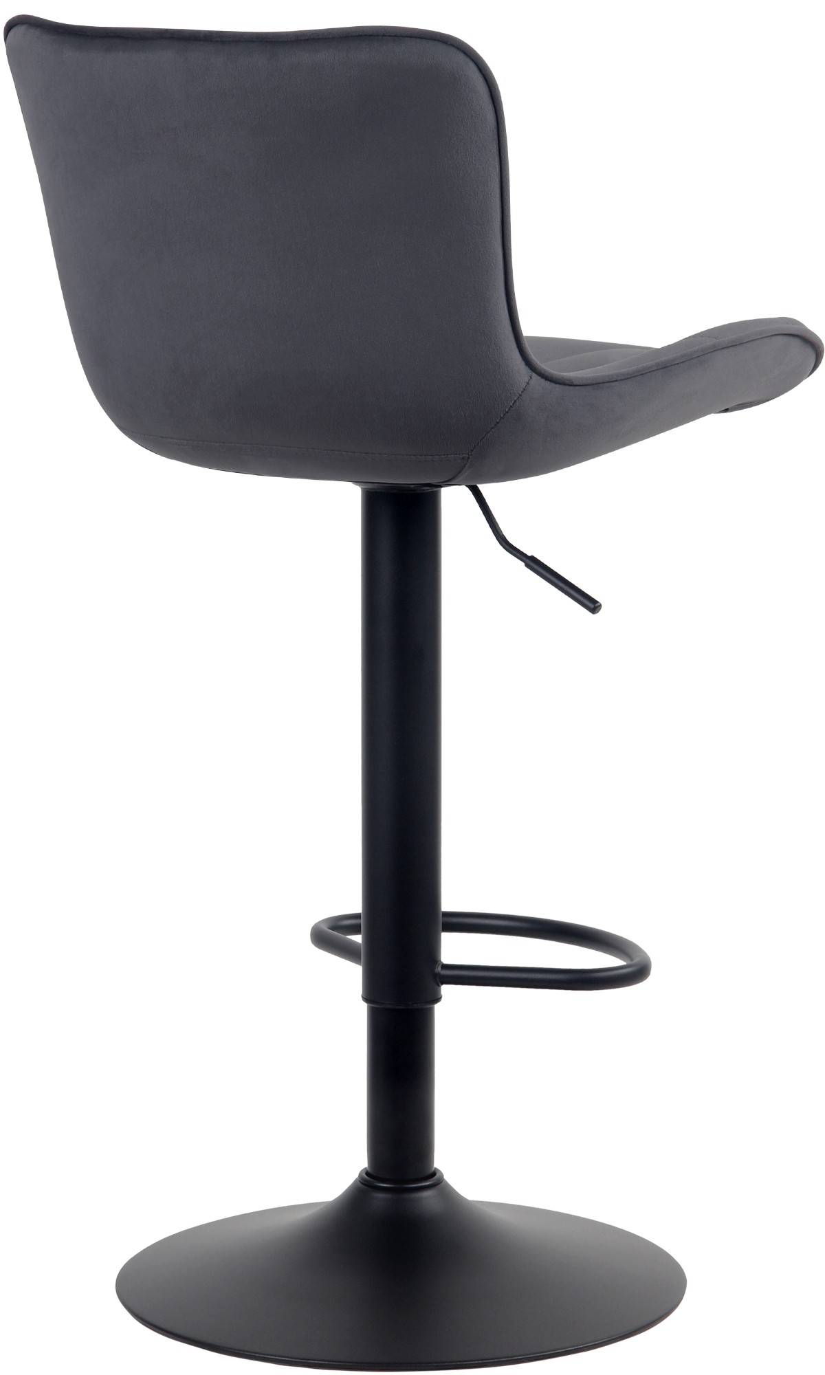 Barhocker Linus Samt, schwarz