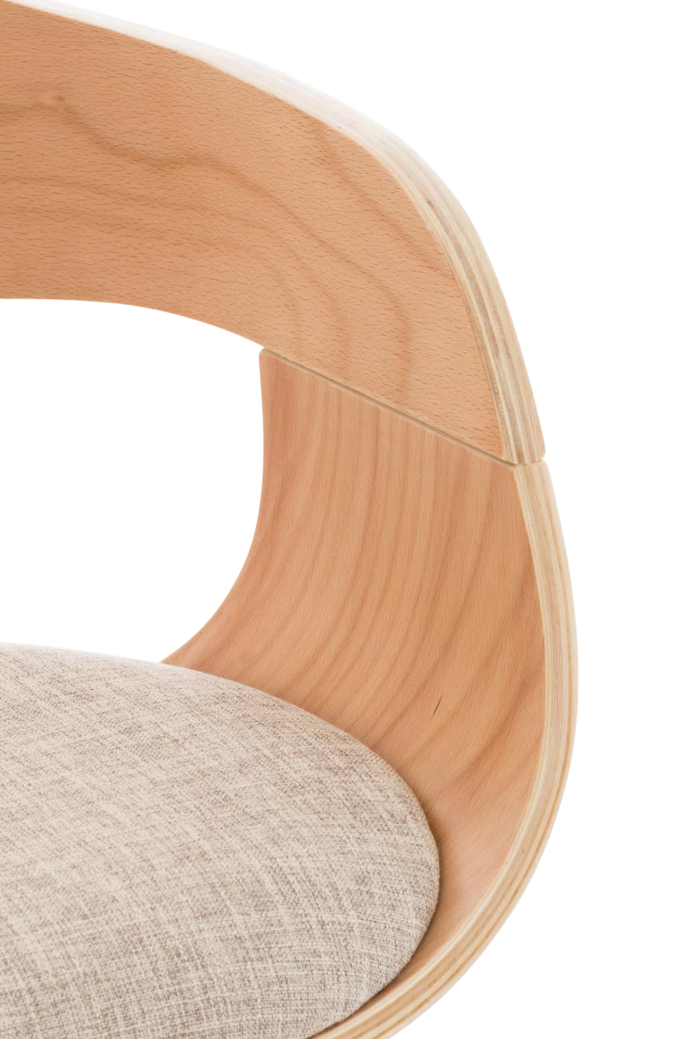 Barhocker Kingston C Stoff, natura/creme