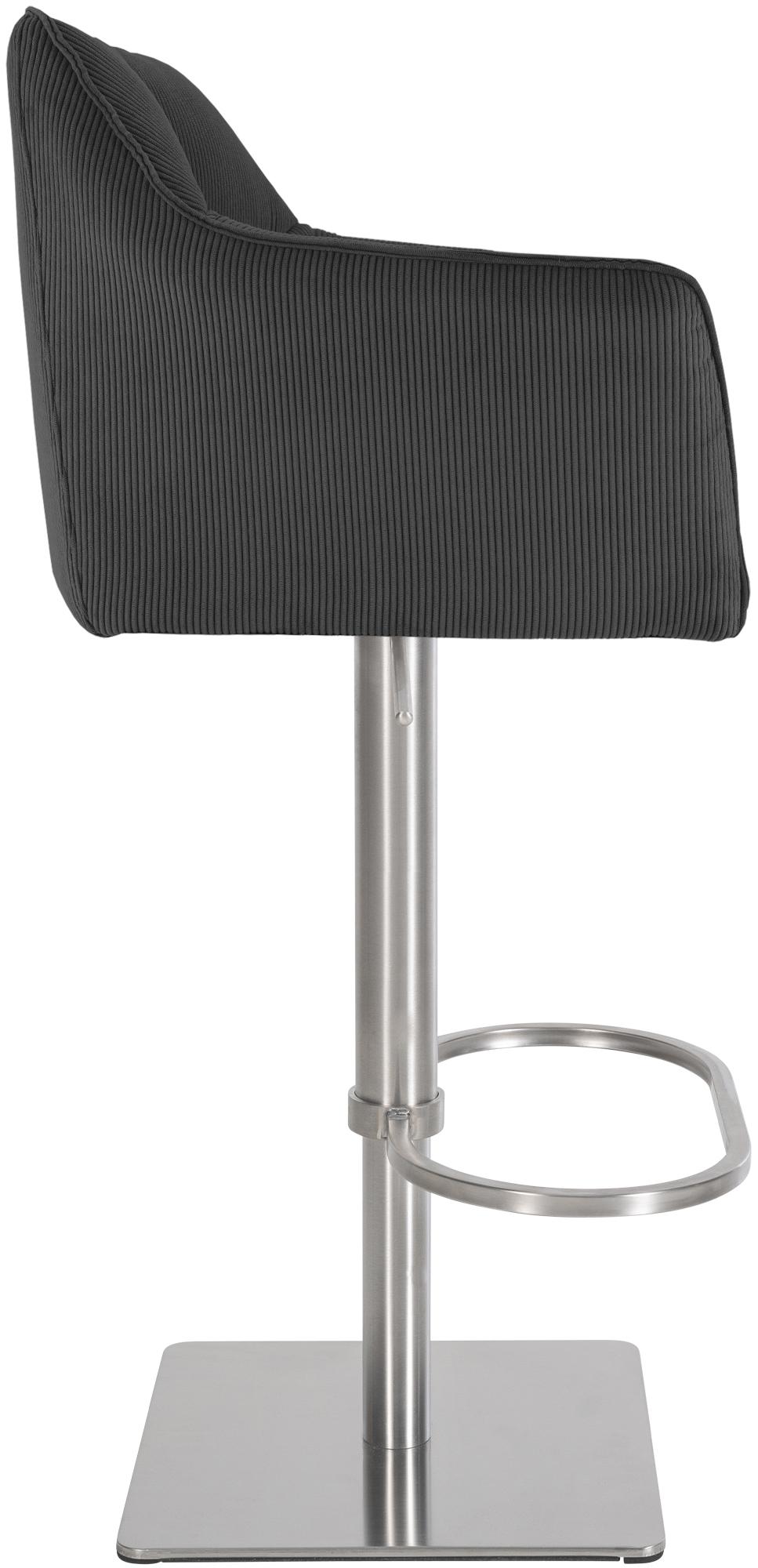 Barhocker Damaso E Cord, dunkelgrau