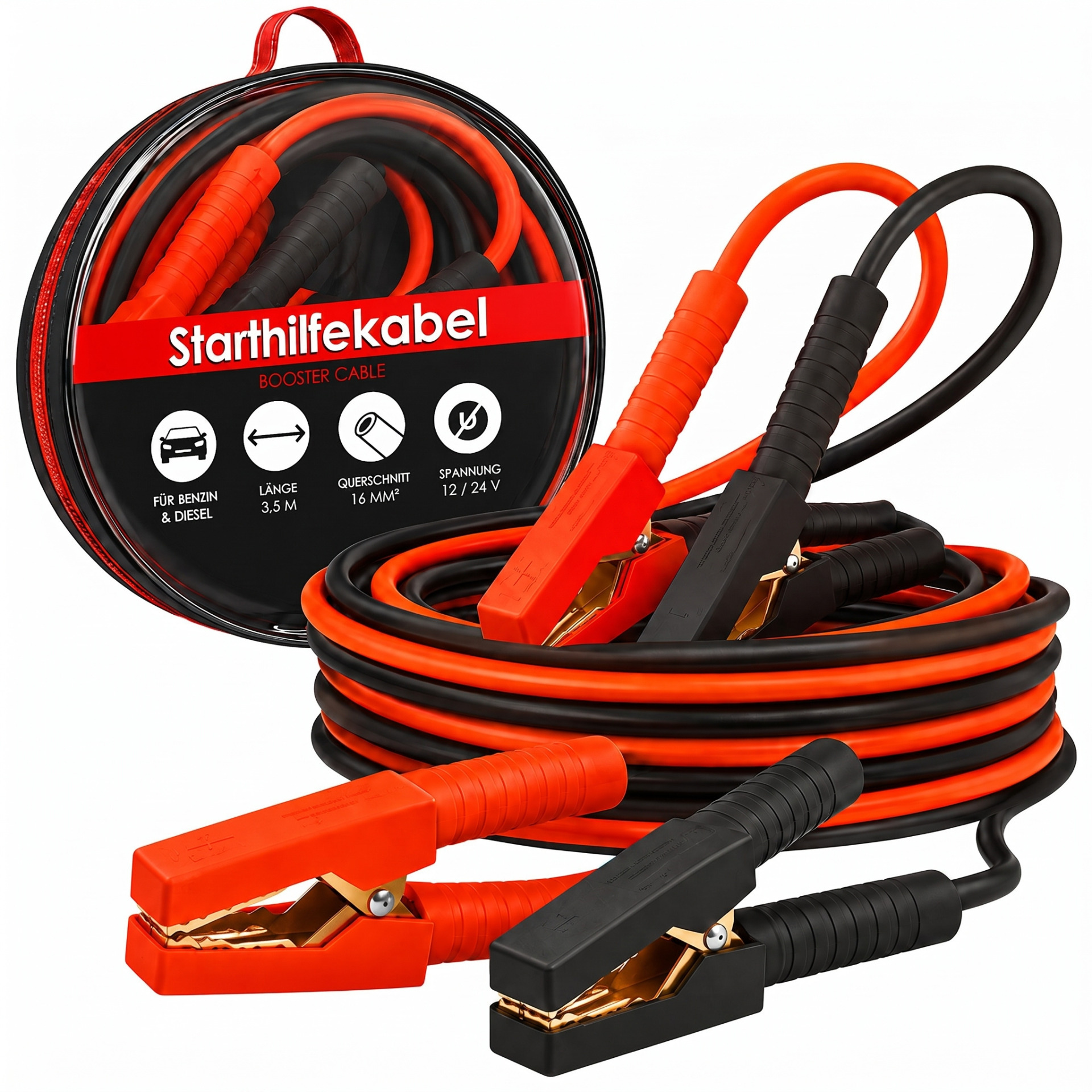 Starthilfekabel 2x3m Überbrückungskabel 220Amp