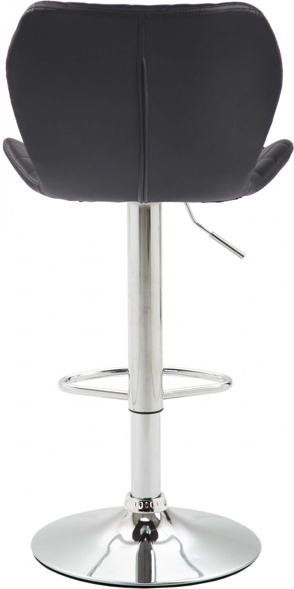 Barhocker Cork Kunstleder chrom, schwarz