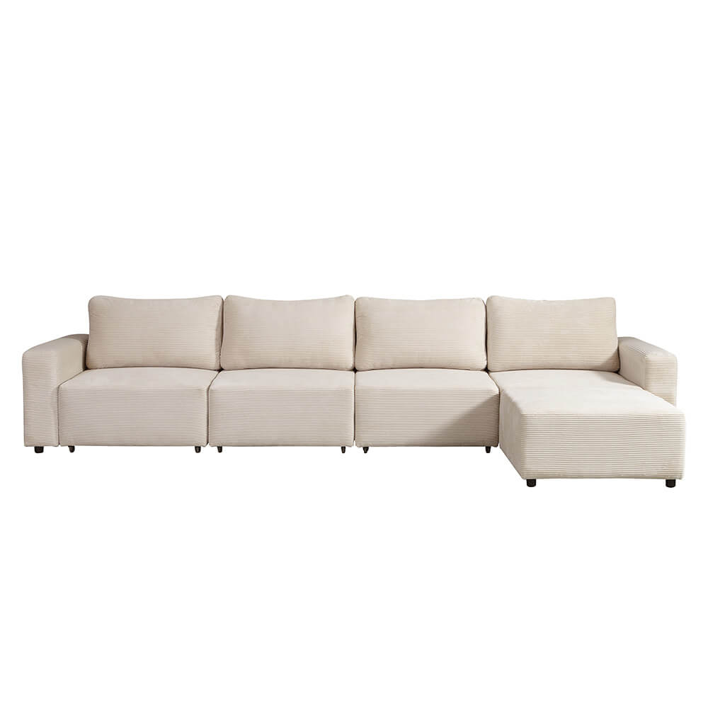 Modulares Schlafsofa VINA Beige - 380 x 168 cm