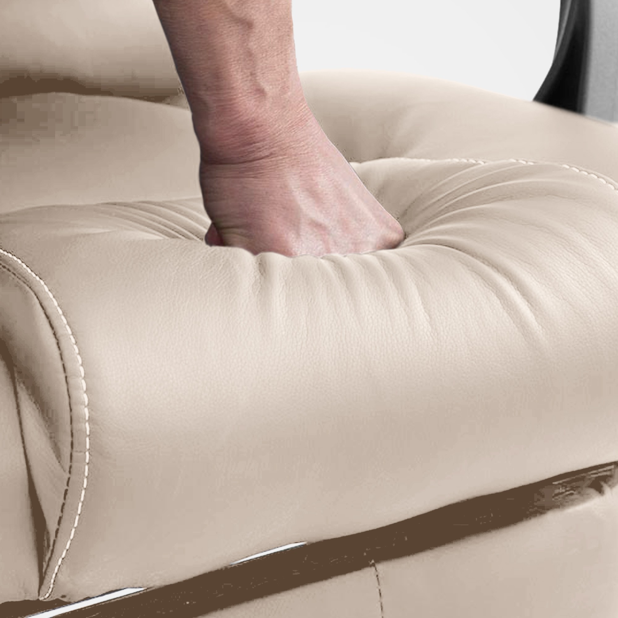 Bürostuhl Pacific mit Massagefunktion V2, creme