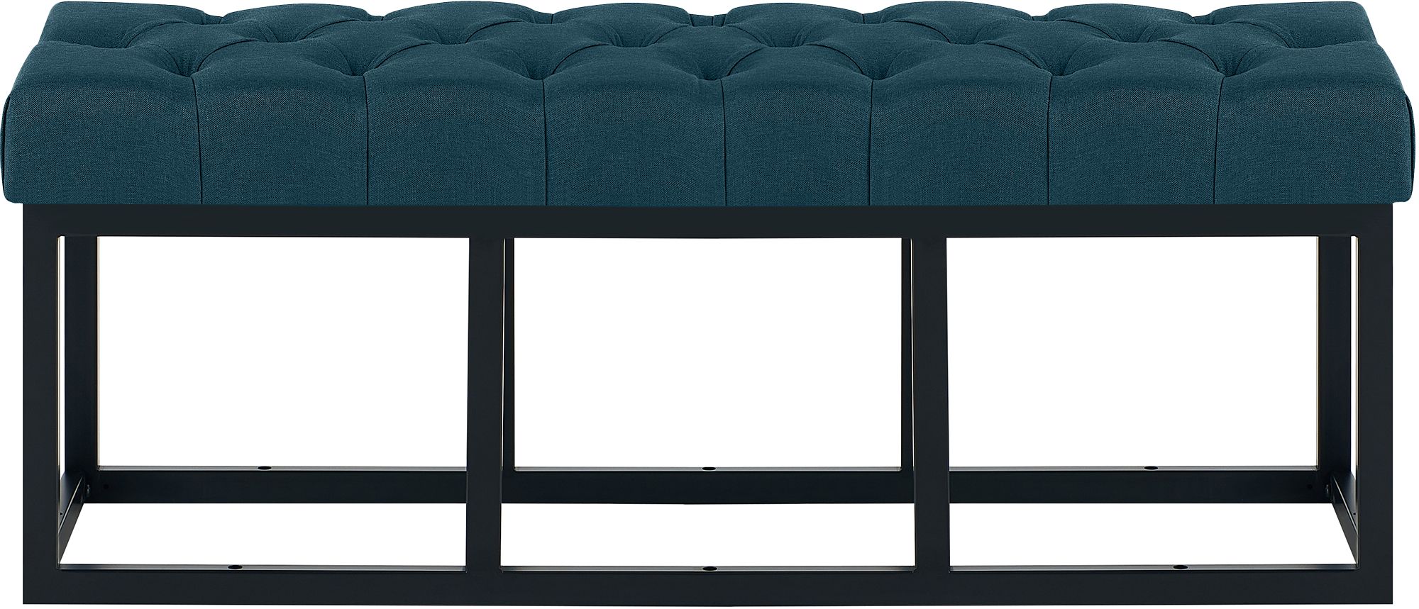 Sitzbank Amun Stoff Schwarz 120 cm, blau