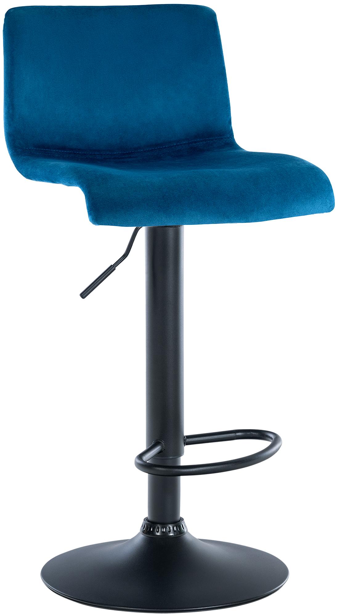 Barhocker Hoover Samt B, blau