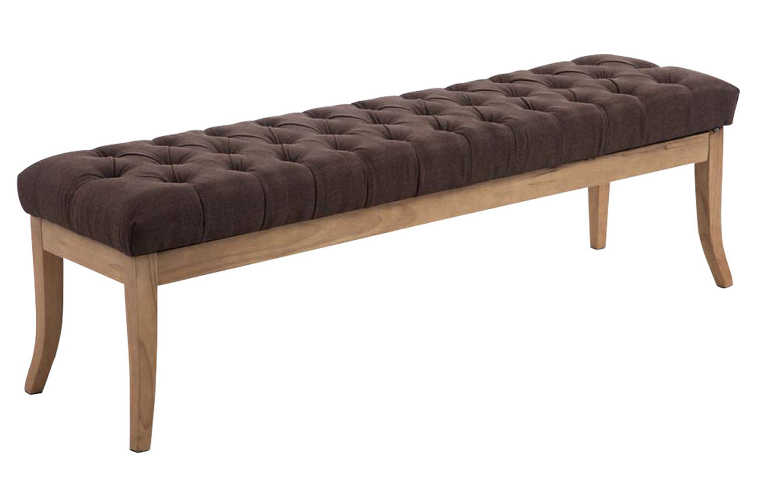 Sitzbank Ramses Stoff antik-hell 150, braun