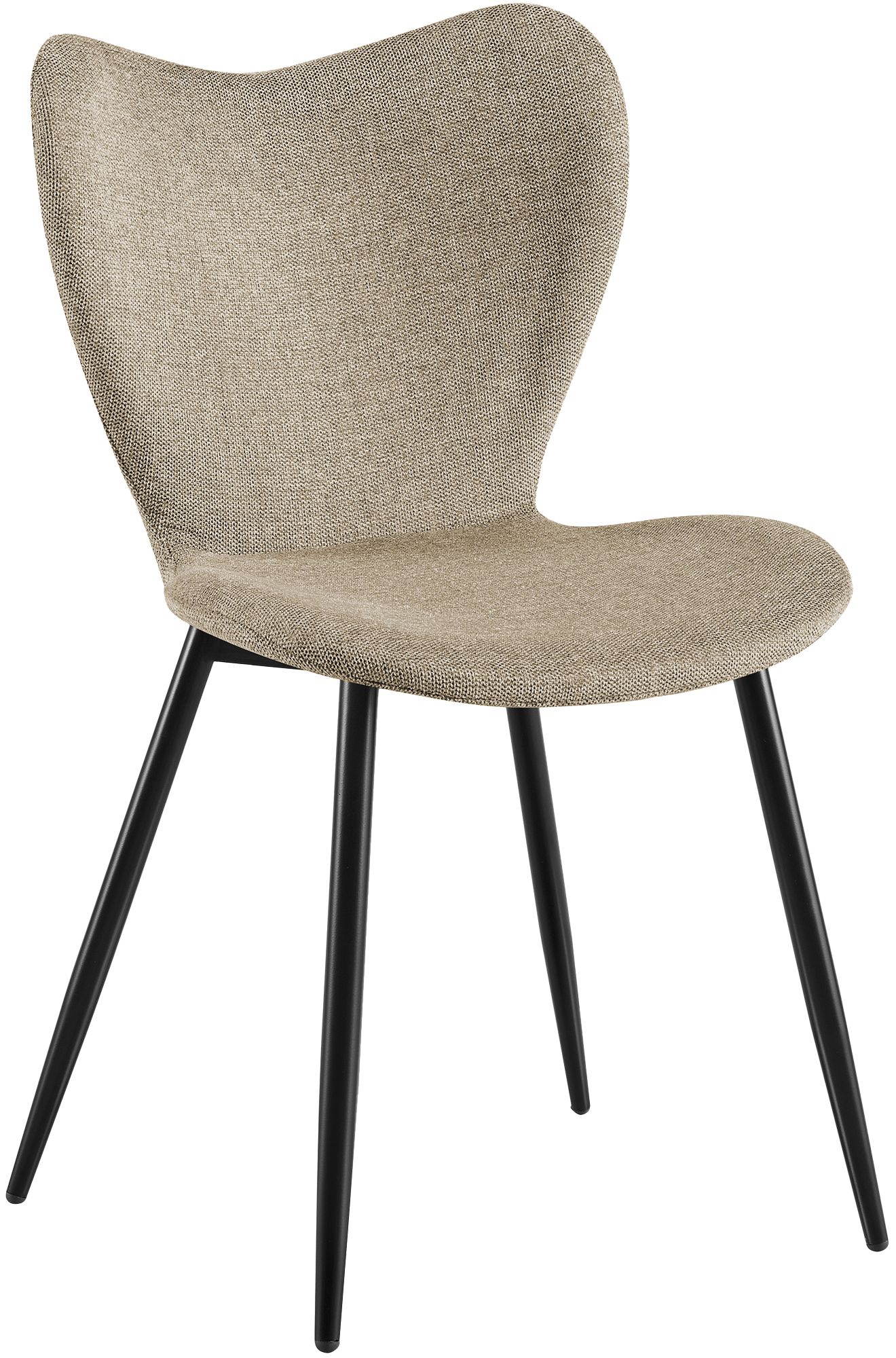 Esszimmerstuhl Maika Stoff, taupe