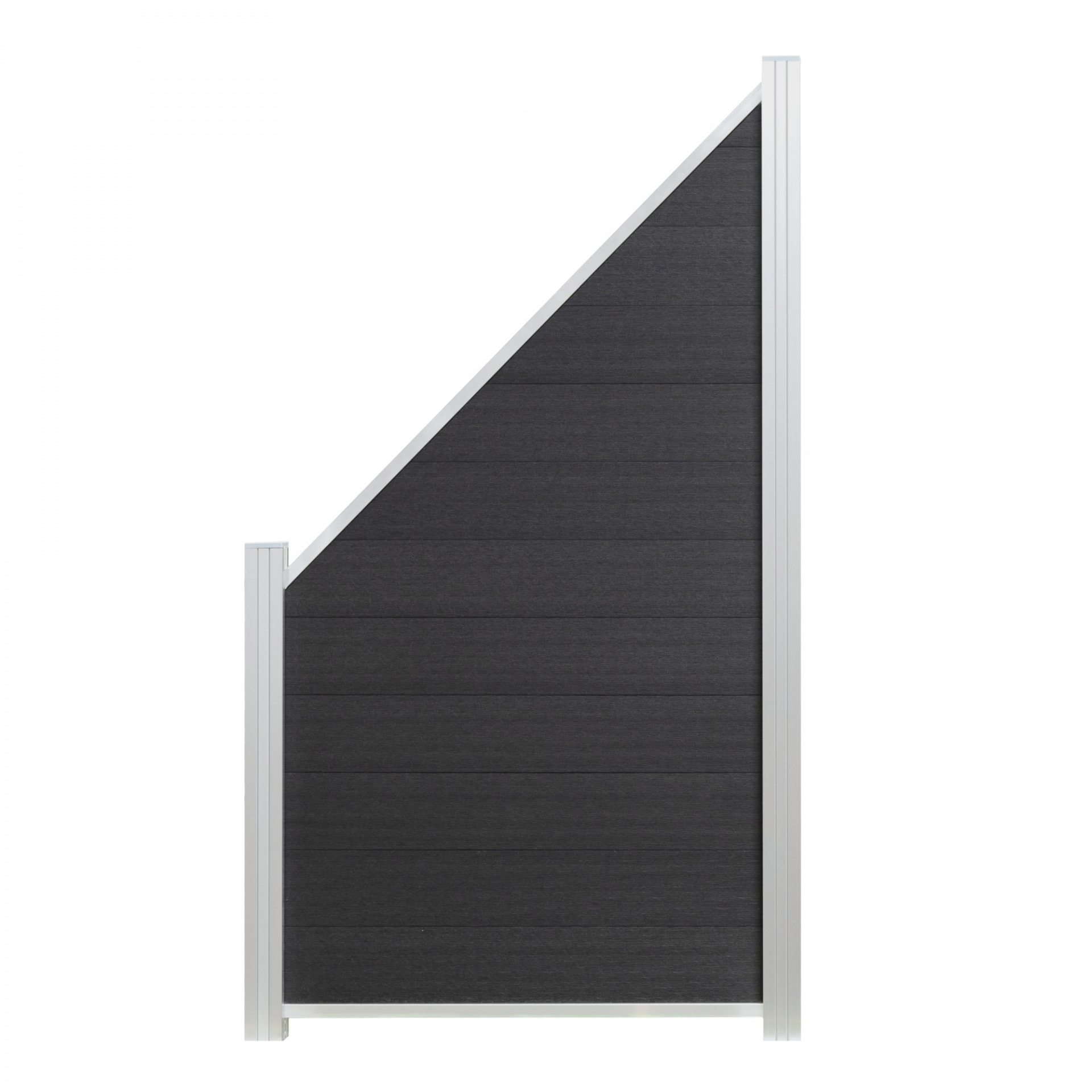 ECOSTECK-Start & Abschluss Set, SILBER, für ein Eckelement, 32/25 x 20 x 900 mm, Aluminium