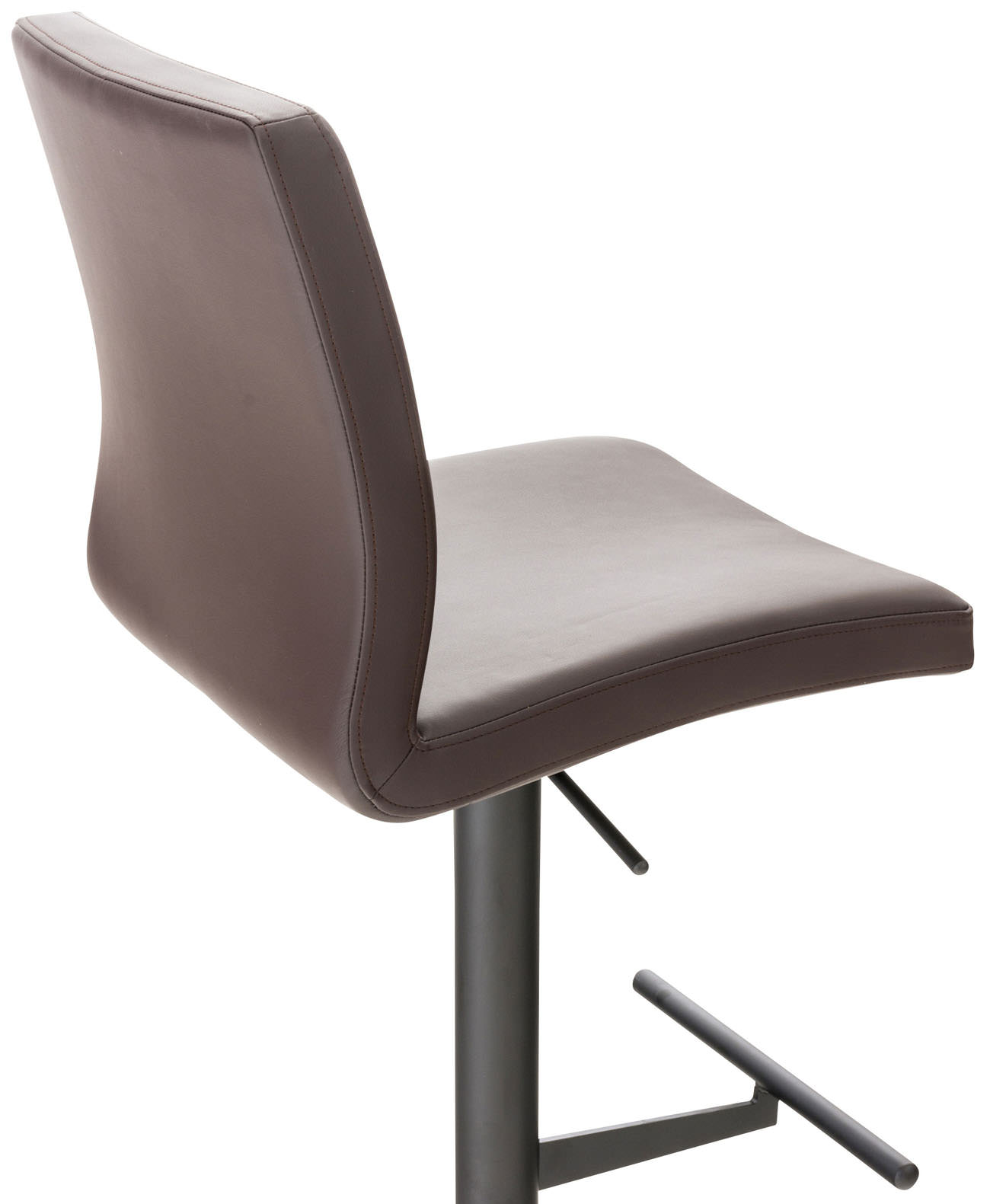 Barhocker Cadiz Kunstleder schwarz, braun