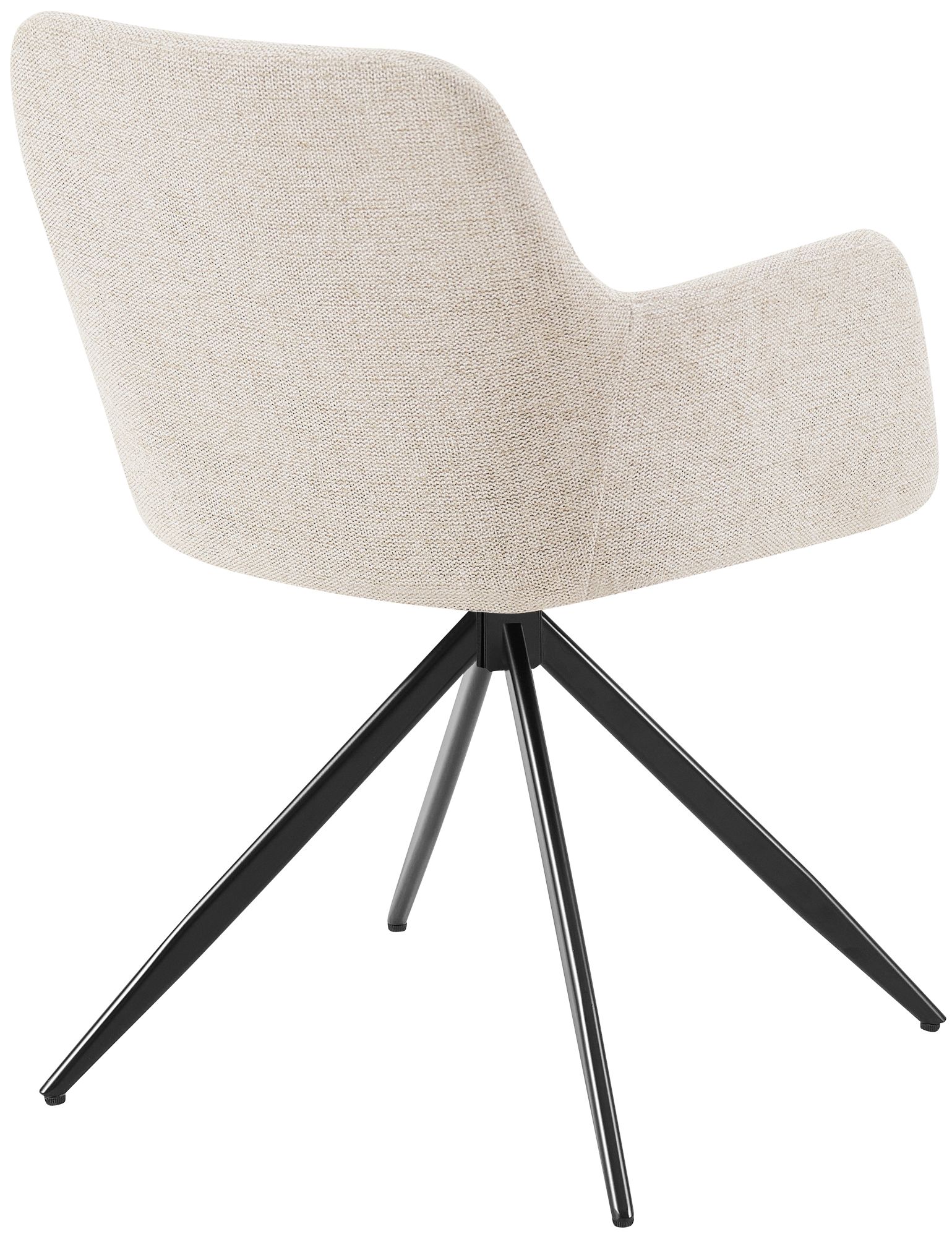 2er Set Esszimmerstuhl Olema Stoff, creme