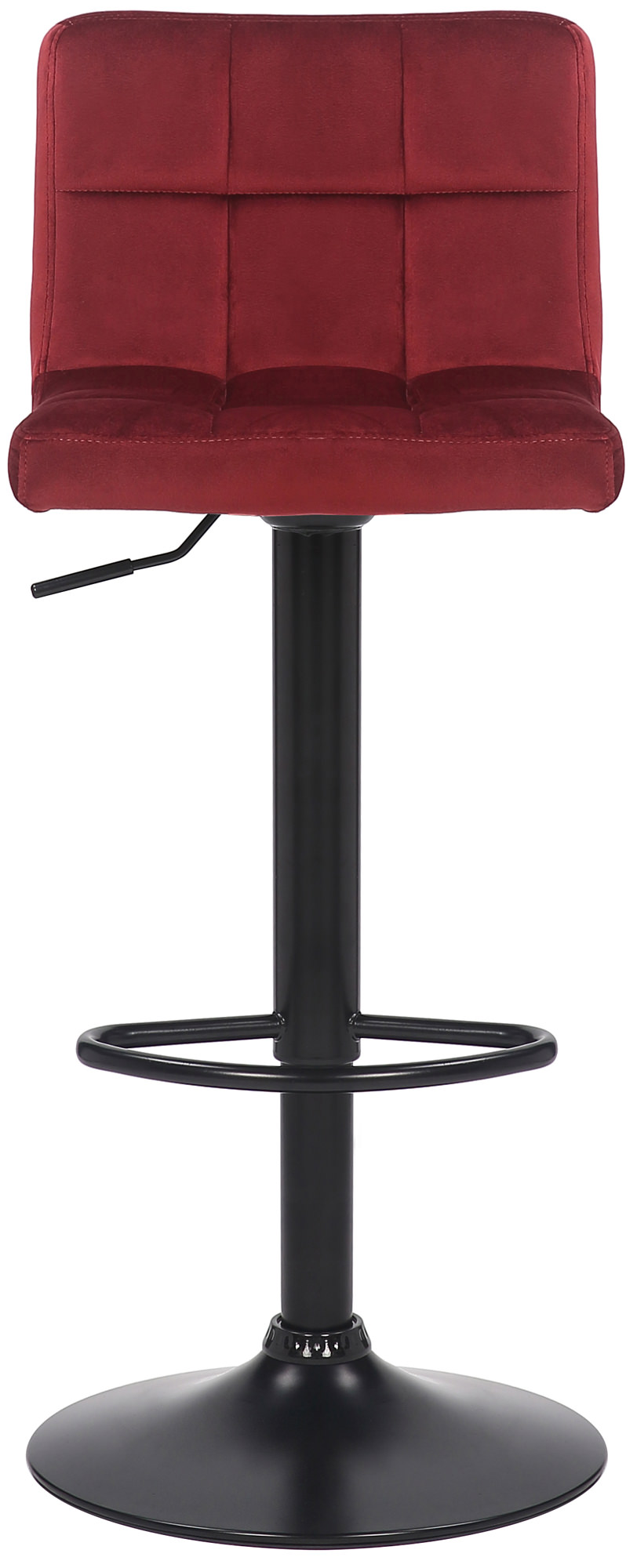 2er Set Barhocker Feni Samt, rot