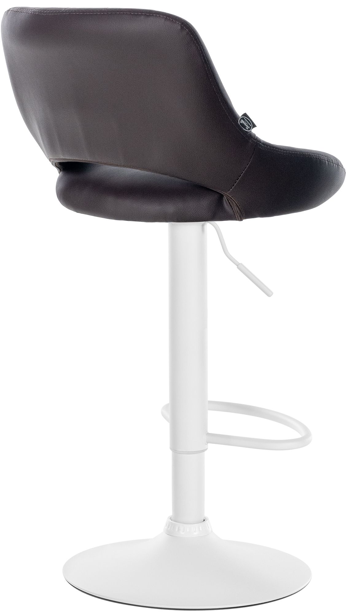 Barhocker Milet Kunstleder weiß, braun