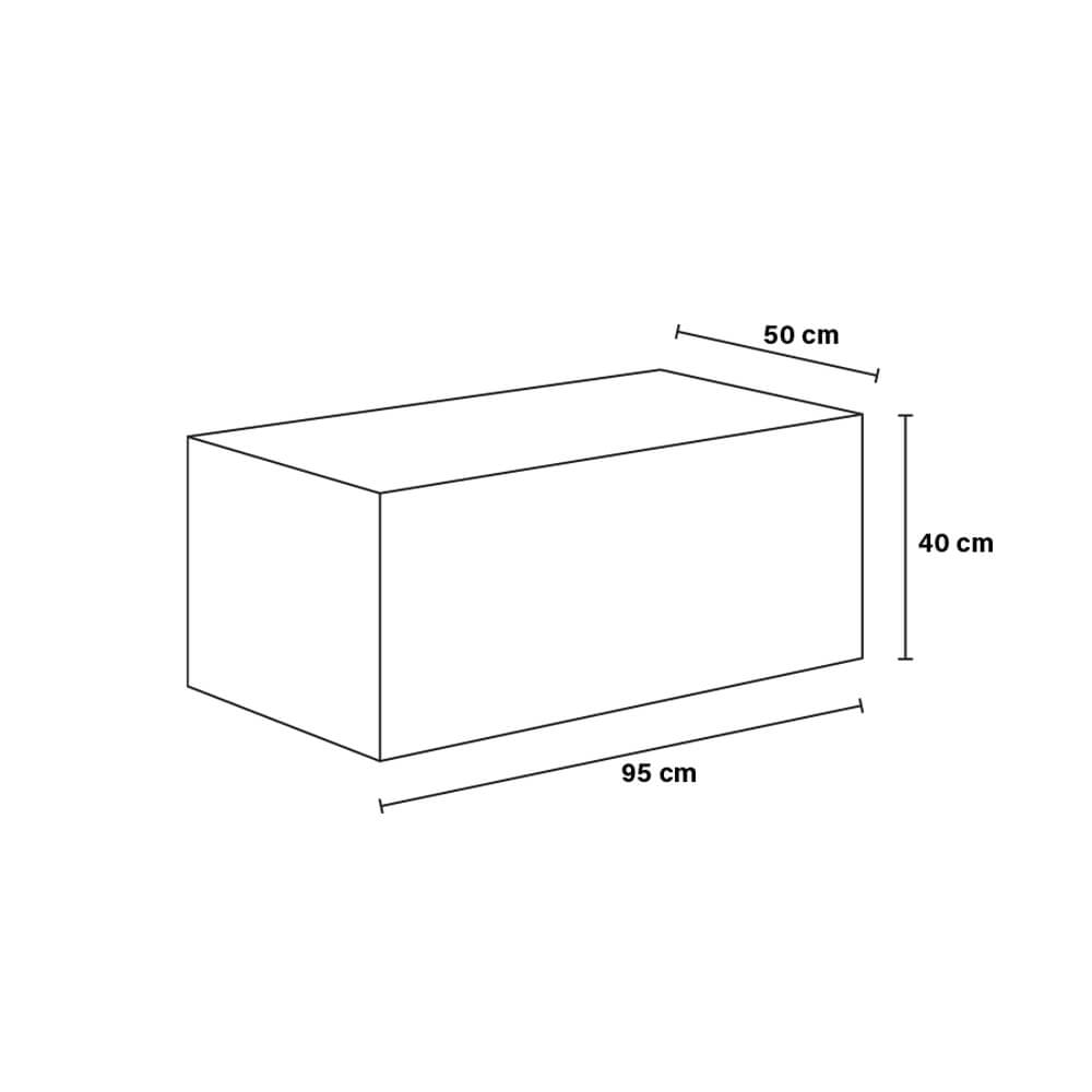 Couchtisch Marmor AMIRI L - 95 x 50 cm Grau