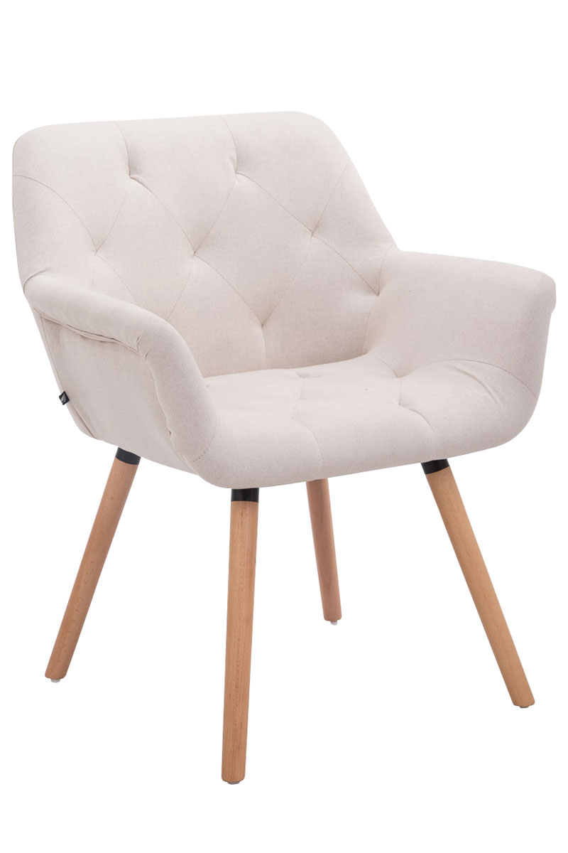 Besucherstuhl Cassidy Stoff natura, beige