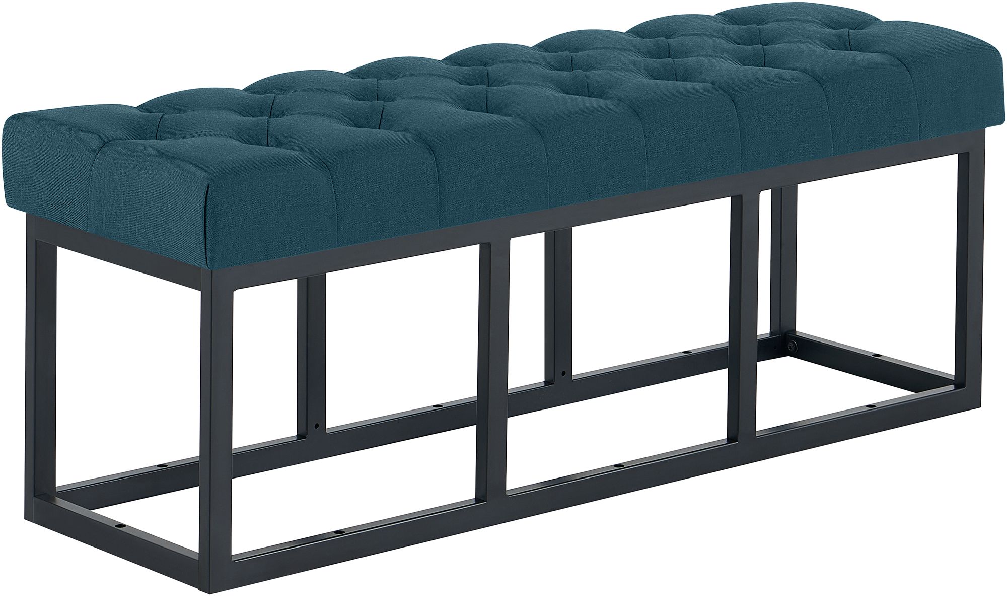 Sitzbank Amun Stoff Schwarz 120 cm, blau