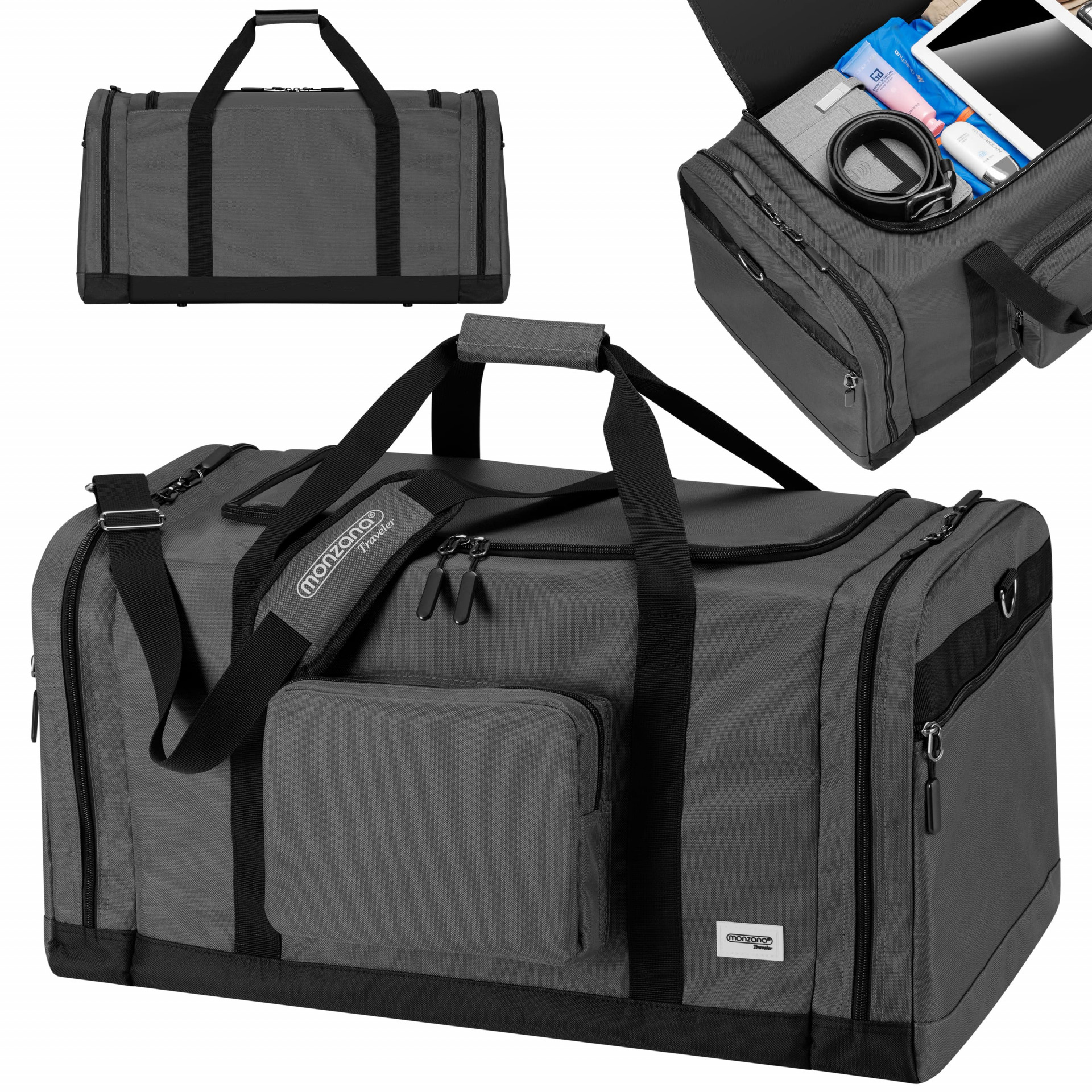 Reisetasche Schwarz 90L