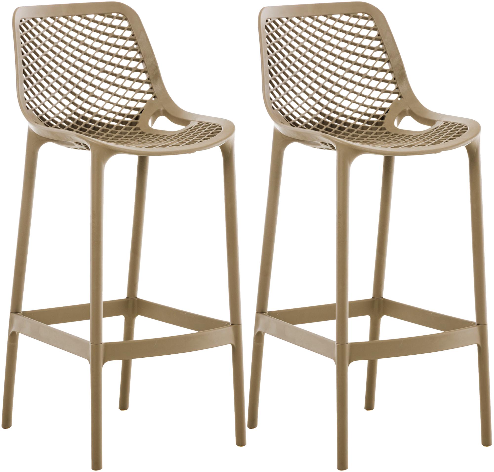 2er Set Barhocker Air, schlamm