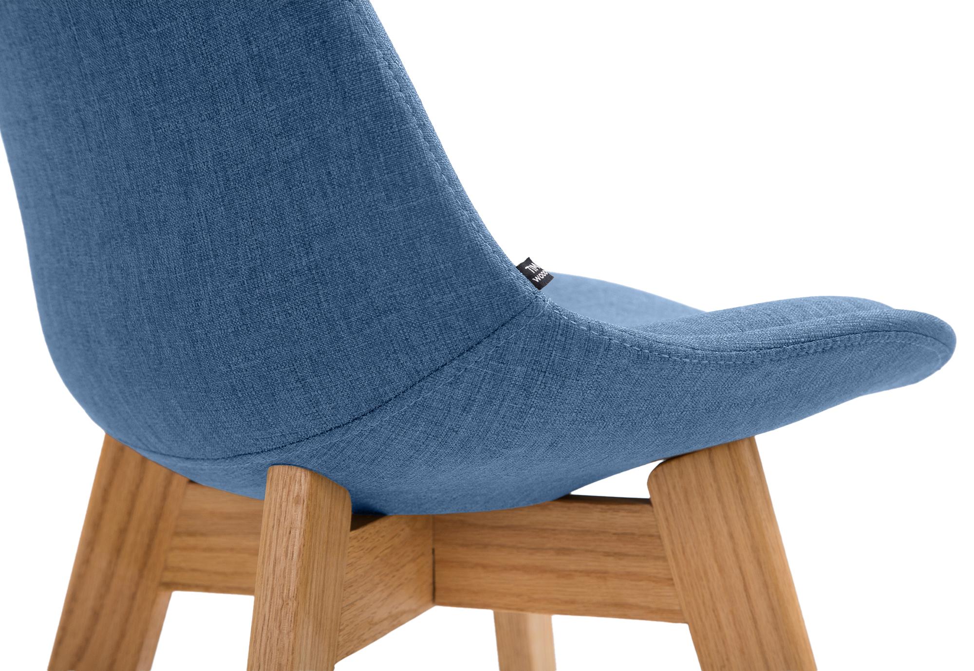 Barhocker Cannes Stoff Natura, blau