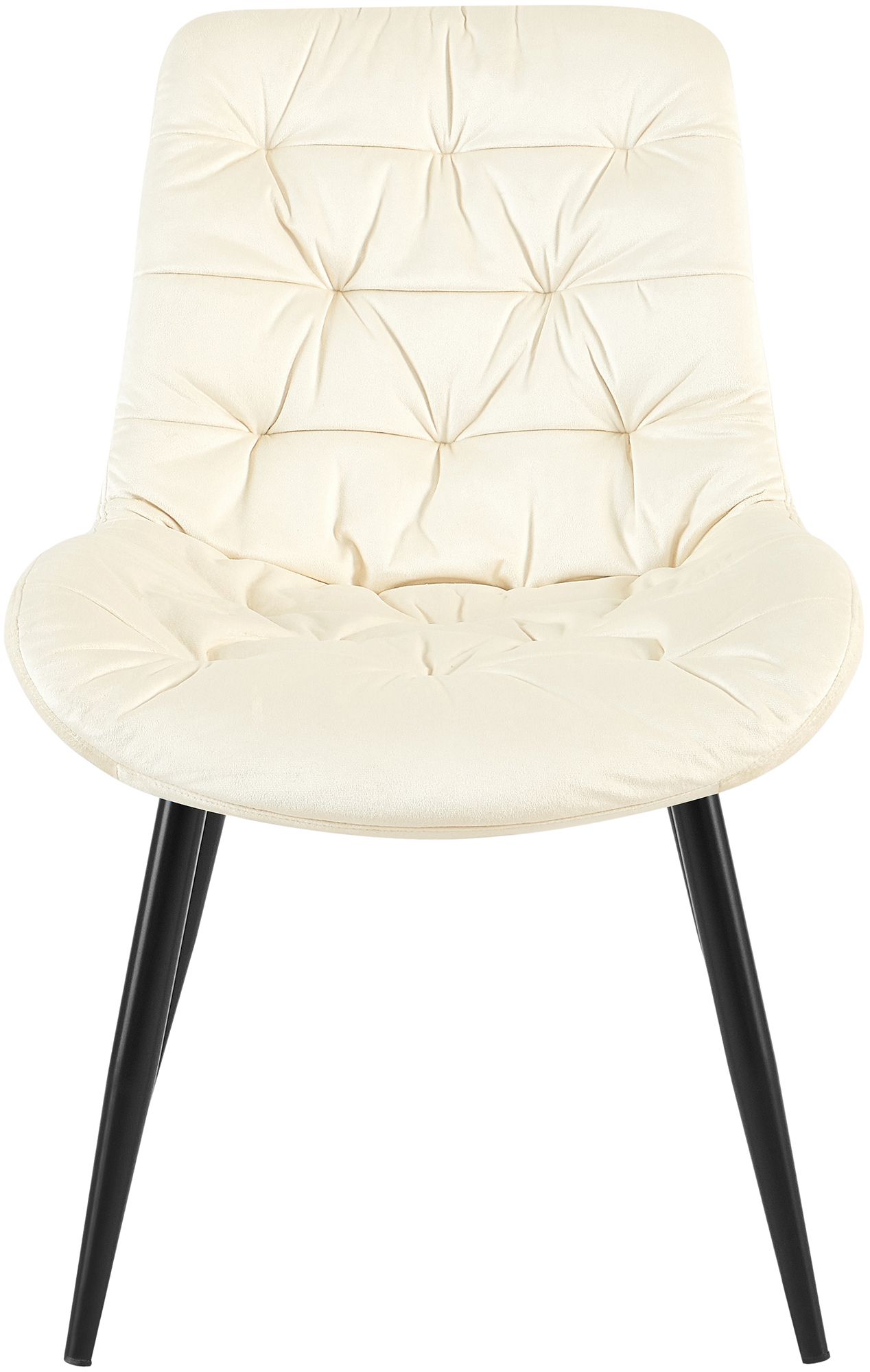 Esszimmerstuhl Rossford Samt, creme
