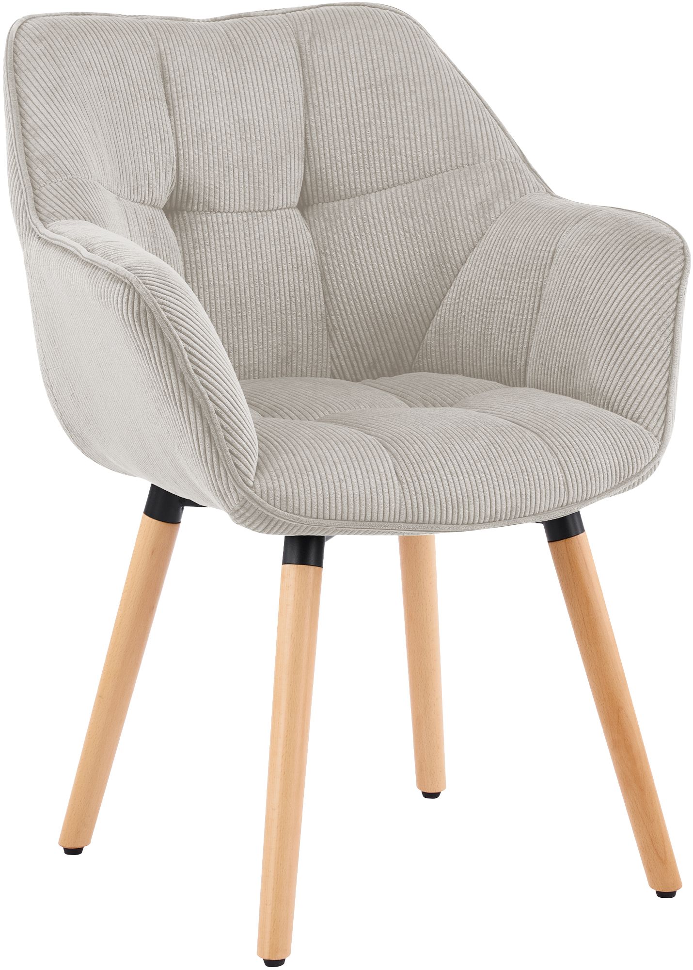 Esszimmerstuhl Milford Cord, creme