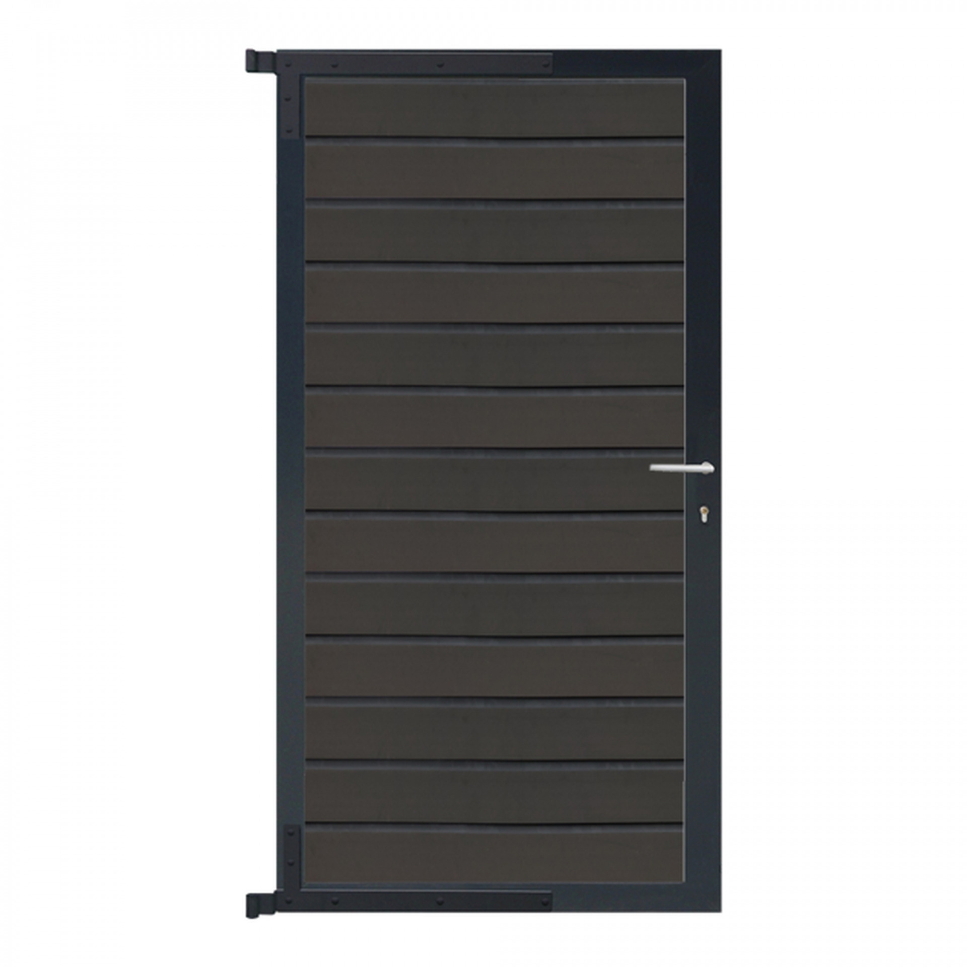 WOLLBACH-Serie-Tor-Komplettset, 90 x 175 cm, Anthrazit/Anthrazit