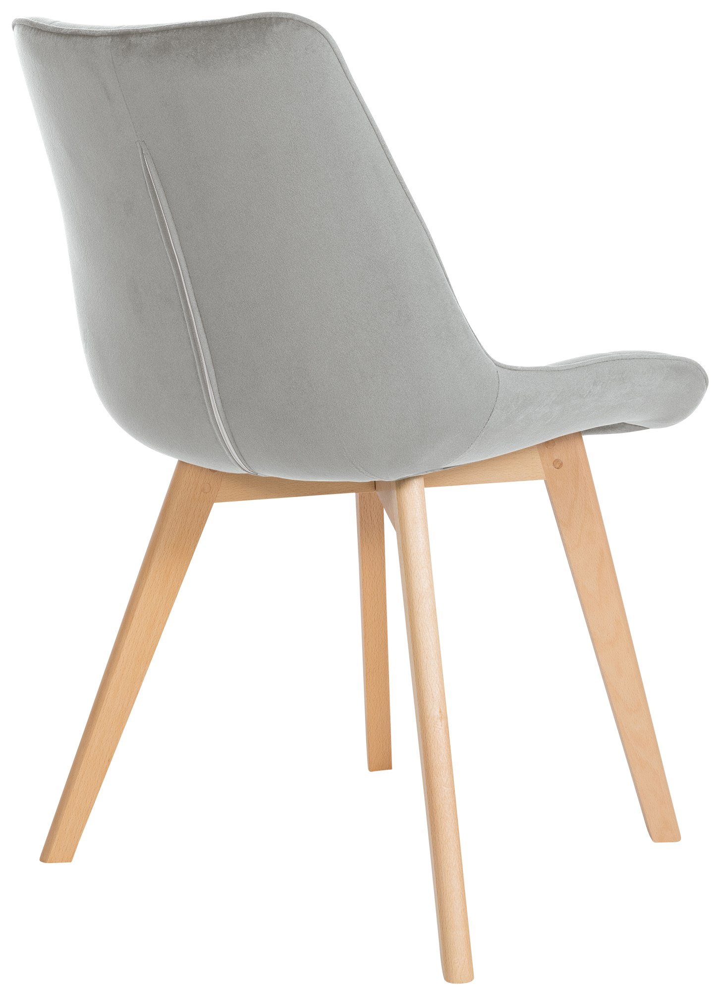 Stuhl Brook Samt, grau
