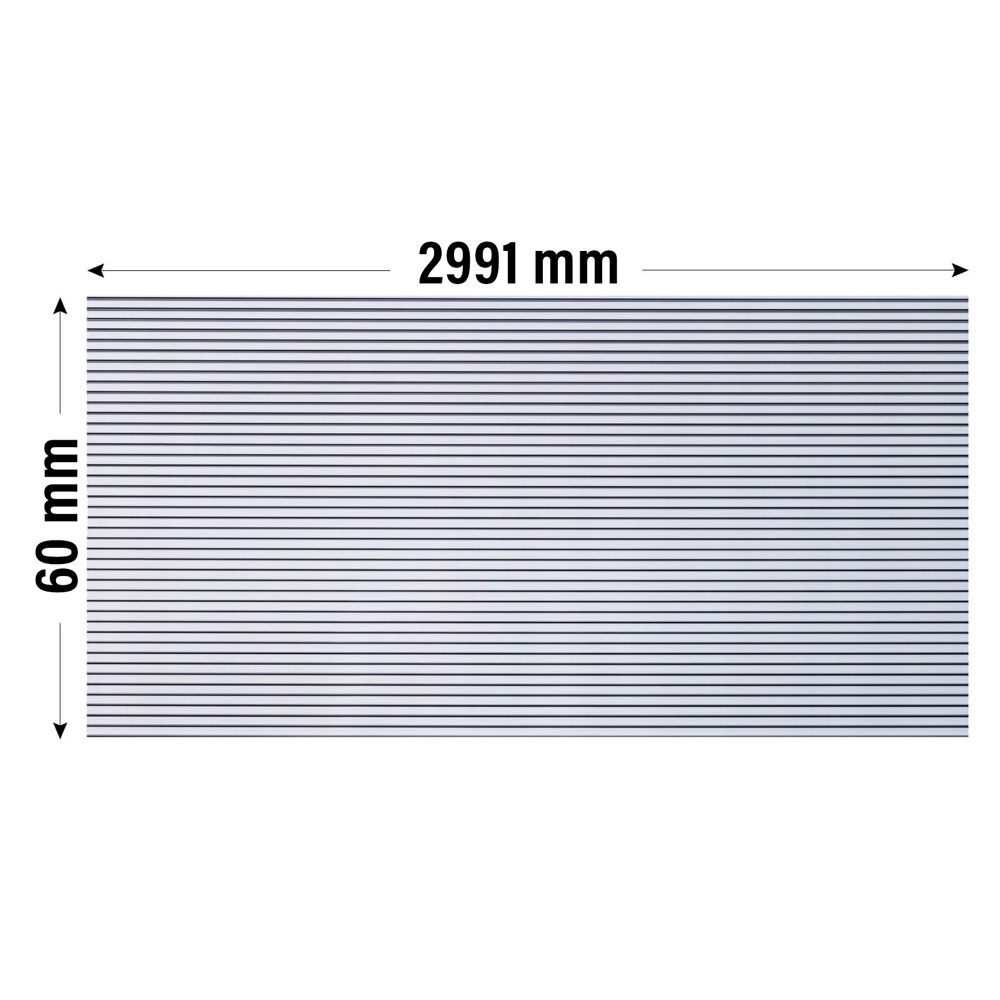 Polycarbonat Doppelstegplatte PALOMA - 299 x 60 cm