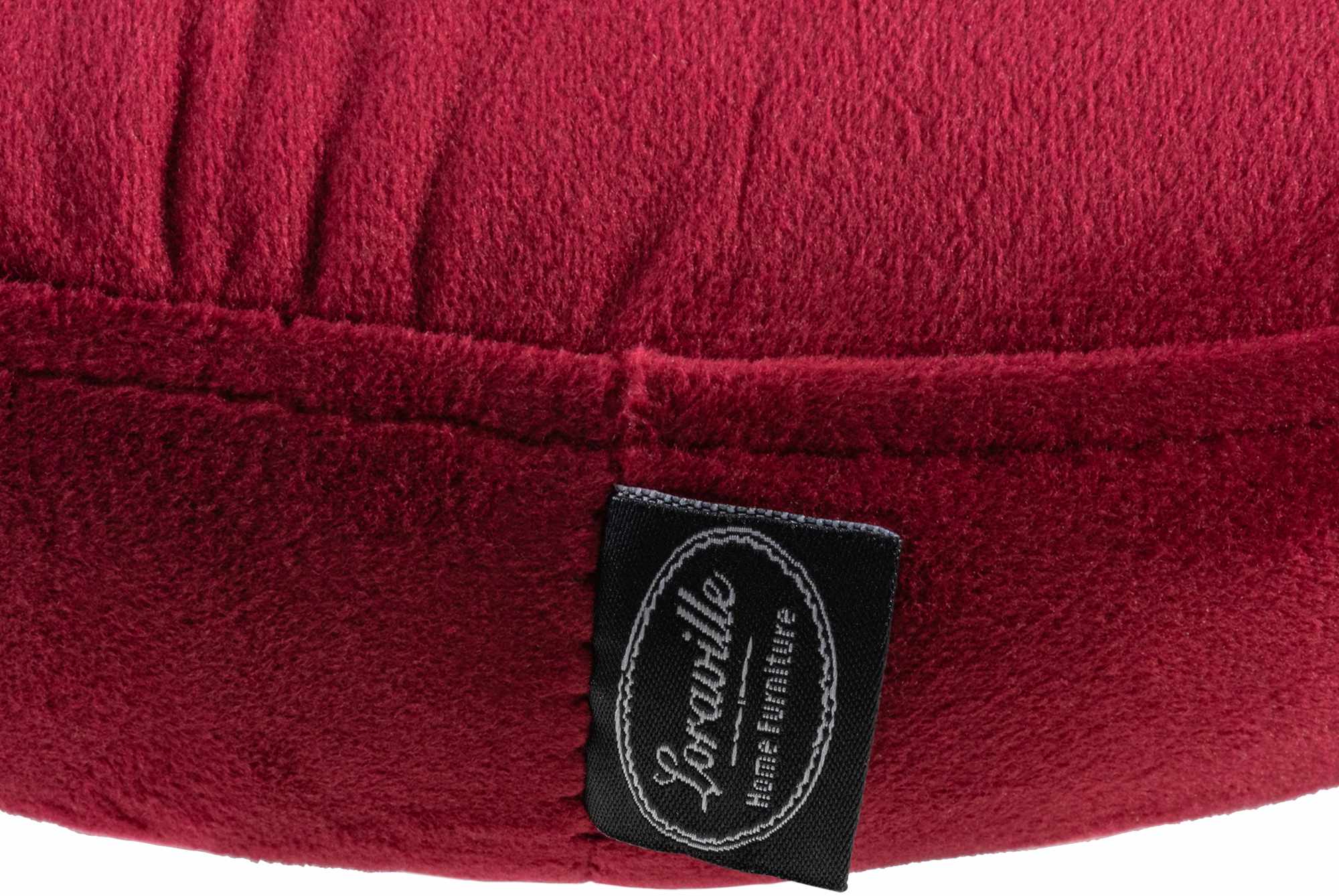 Barhocker Ponte Samt schwarz, rot