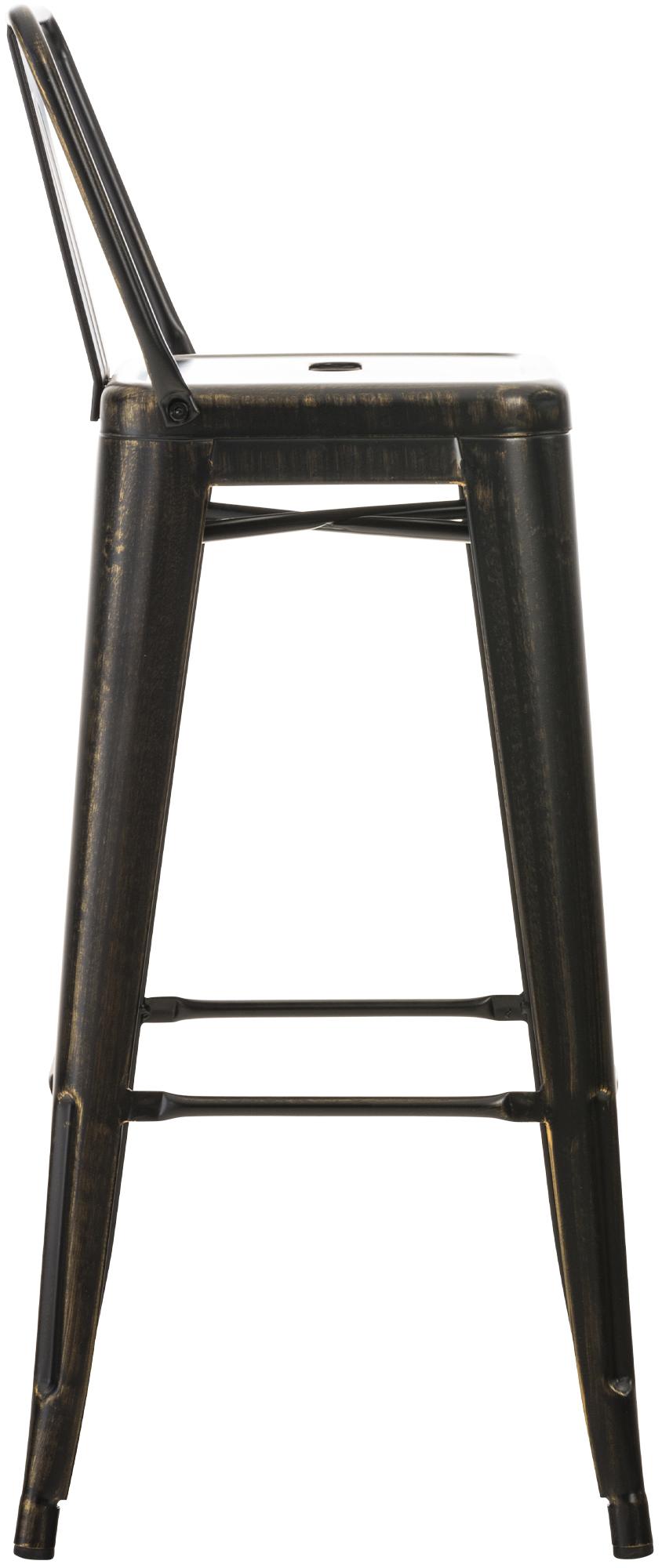Barhocker Mason antik, schwarz-gold