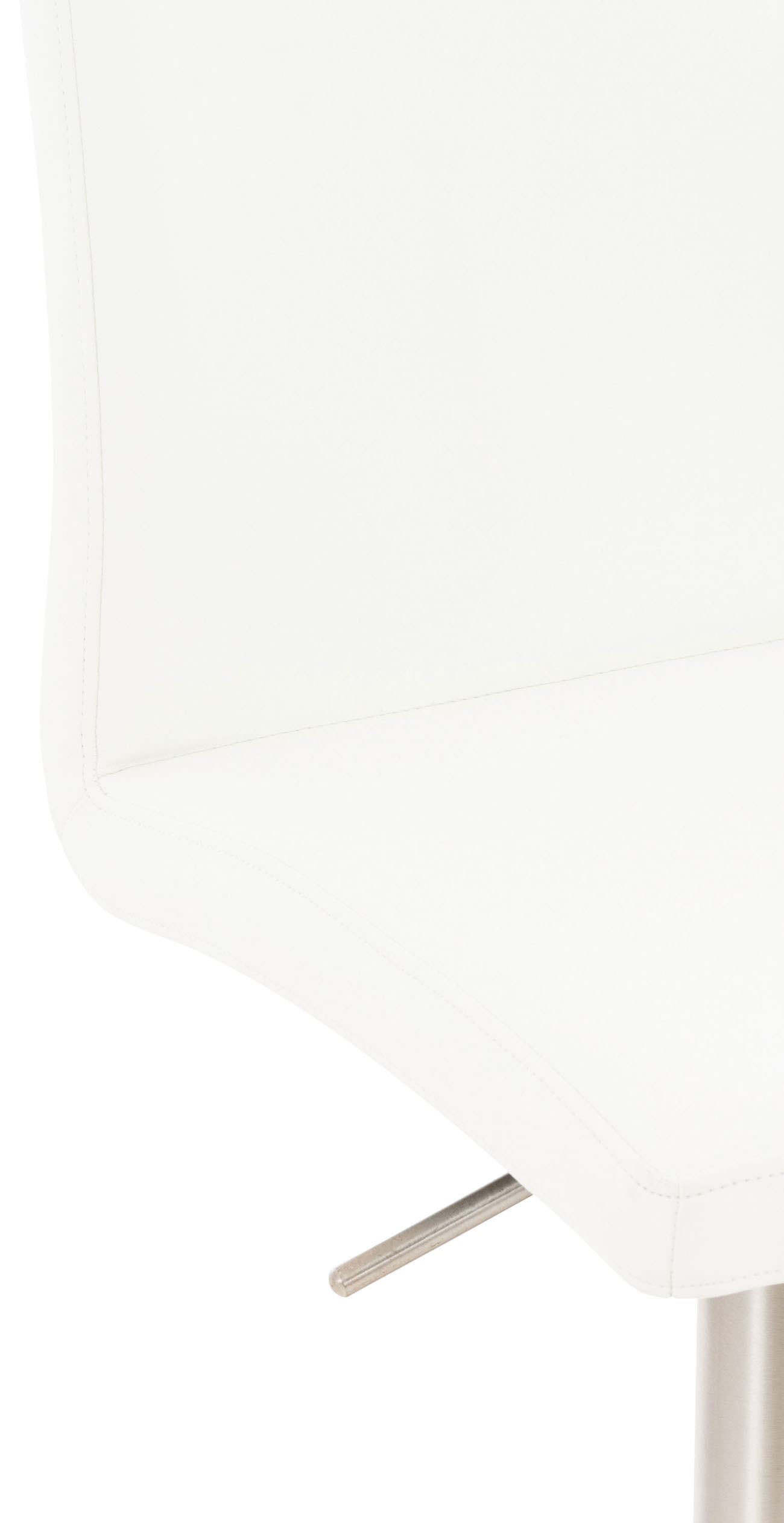 Barhocker Cadiz Kunstleder edelstahl, weiß