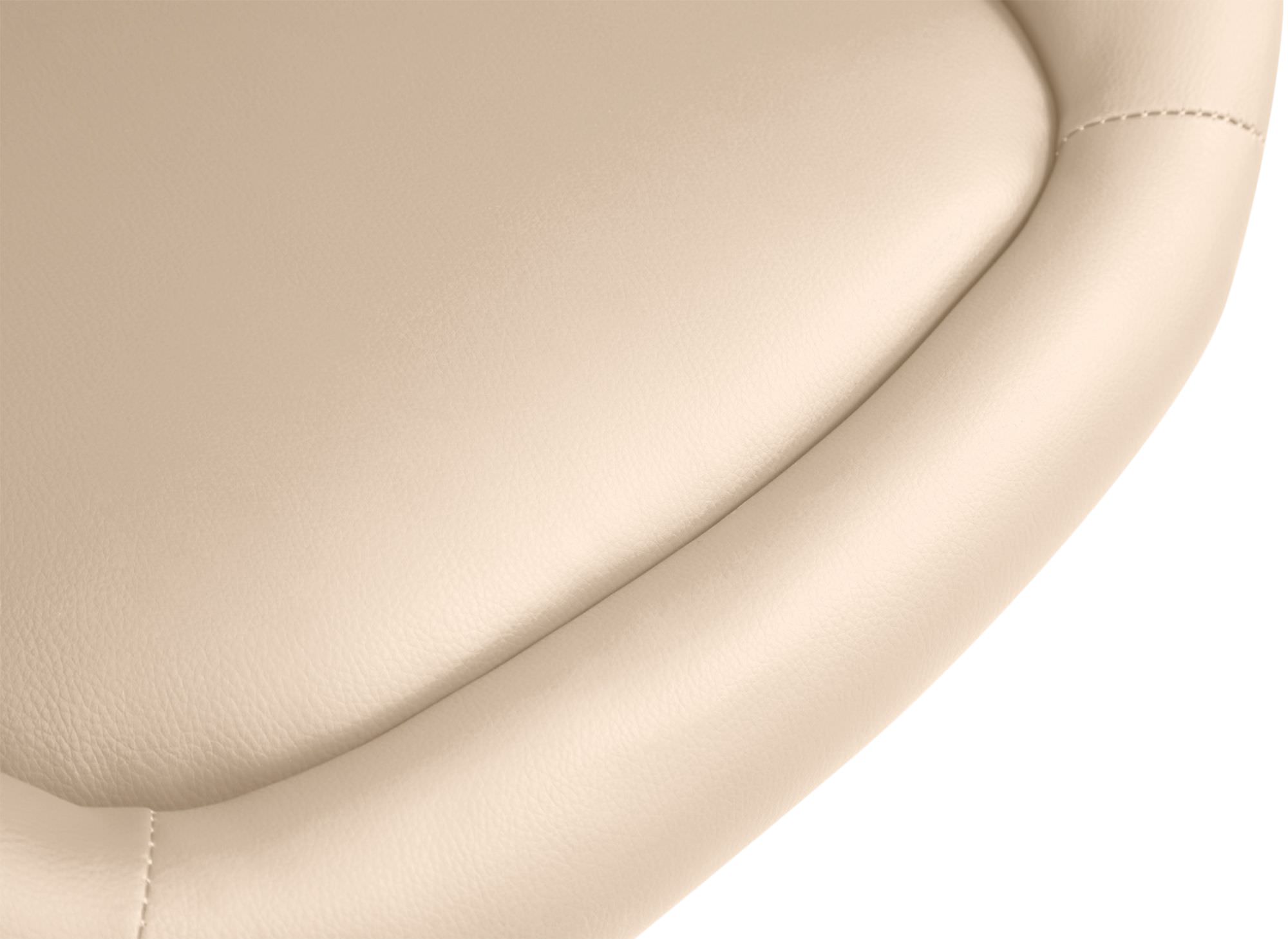Barhocker Davie Kunstleder schwarz, creme
