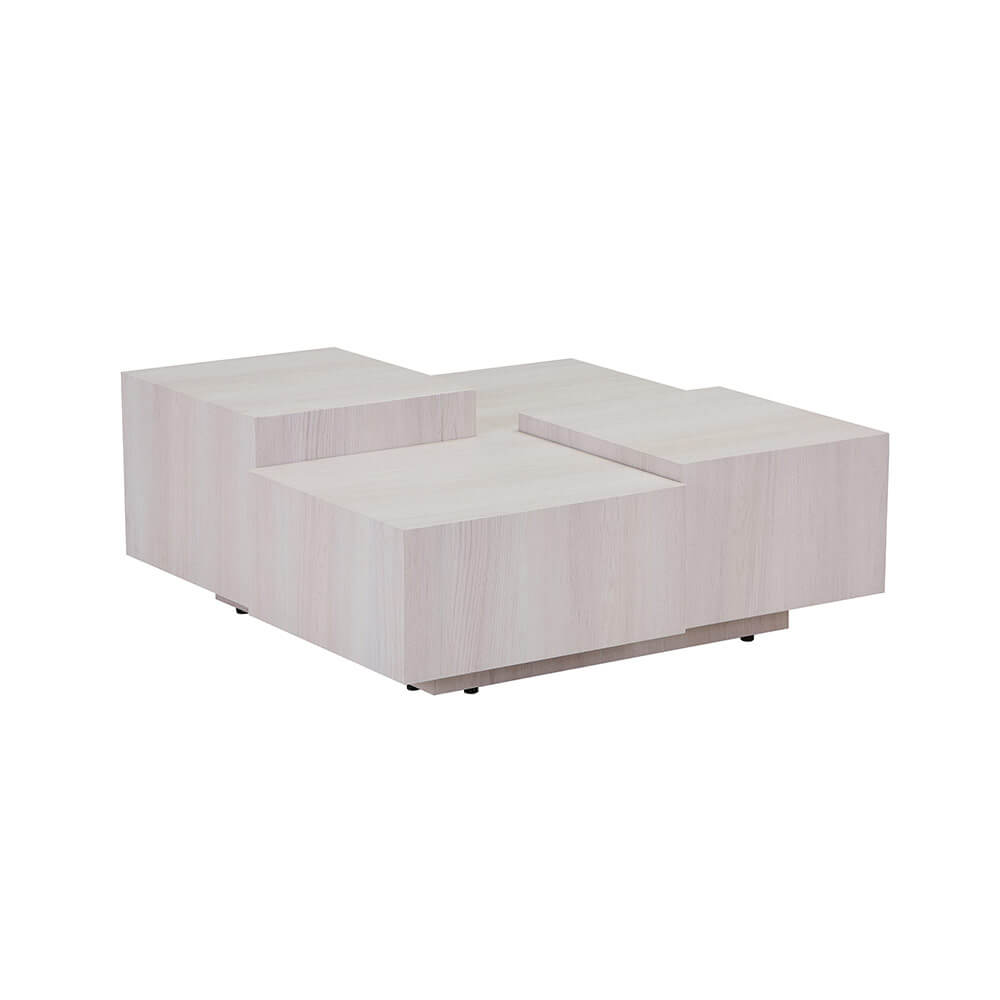 Couchtisch mit Schwebeeffekt NAYELI – 96 x 96 cm Beige