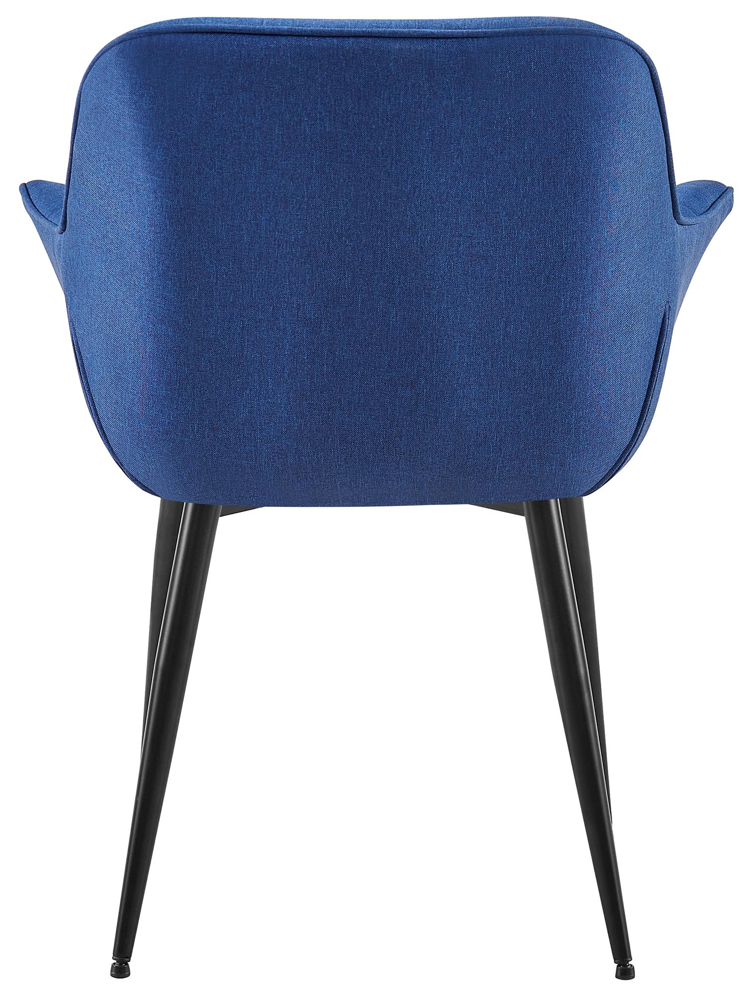 Esszimmerstuhl Roseville Stoff, blau