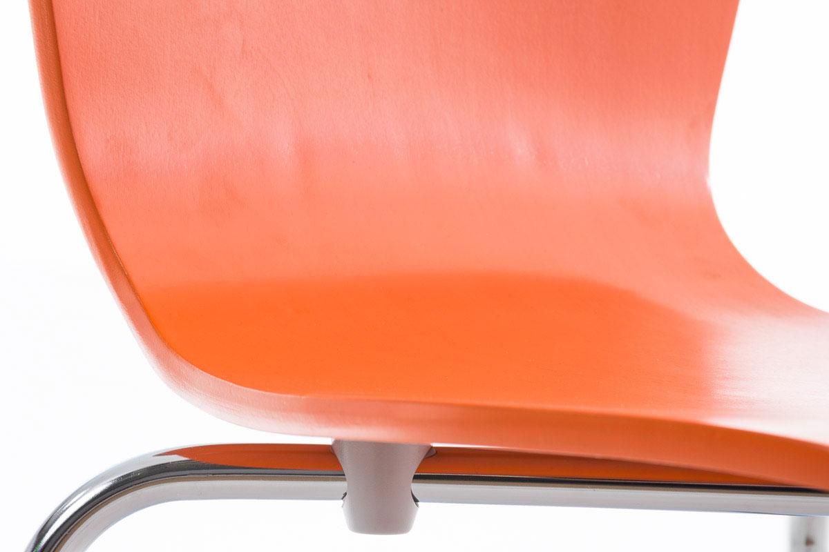 2er Set Besucherstuhl Aaron, orange