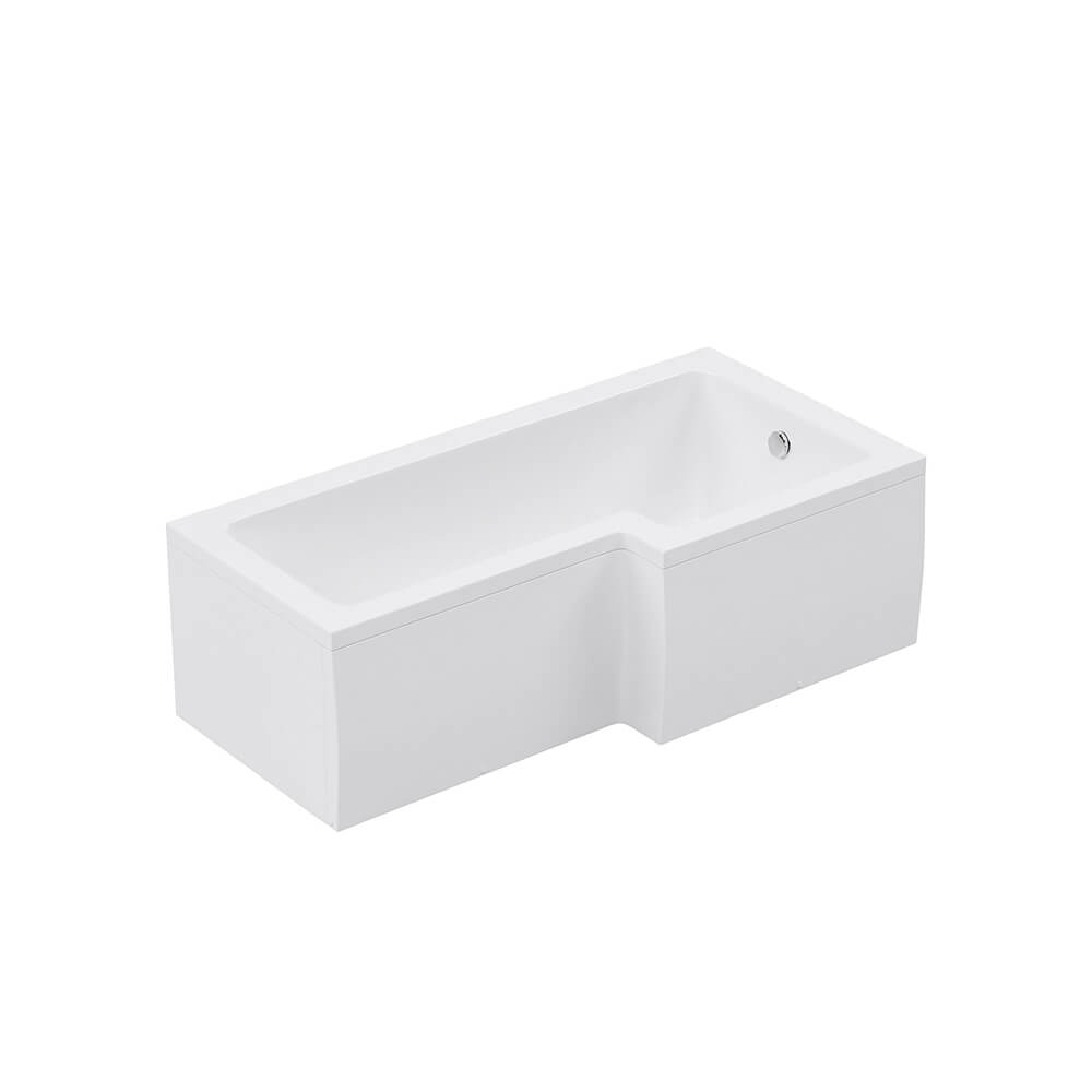Duschbadewanne ELARA - 170 x 85 cm Links