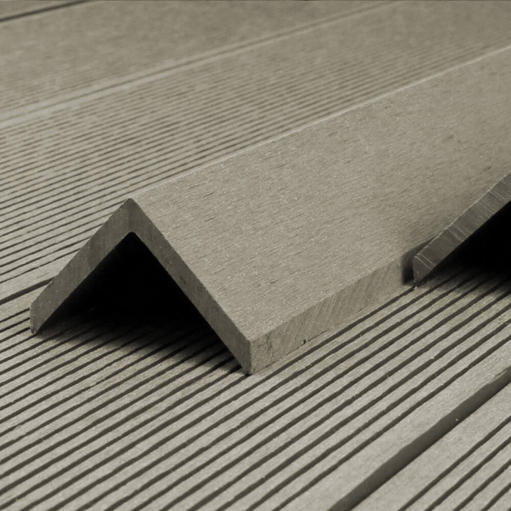 WPC Abschlussleiste FINEA - 110 x 4,5 cm 10er Set - Antik