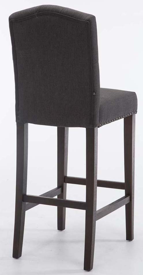 2er Set Barhocker Louise Stoff antik, dunkelgrau