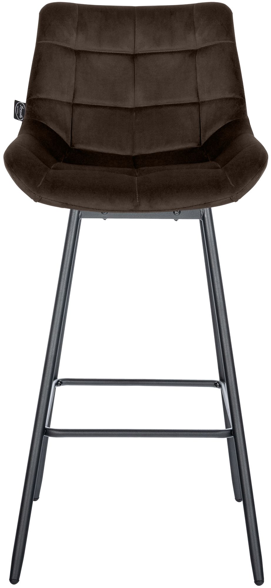 4er Set Barhocker Weston Schwenkbar Samt, braun