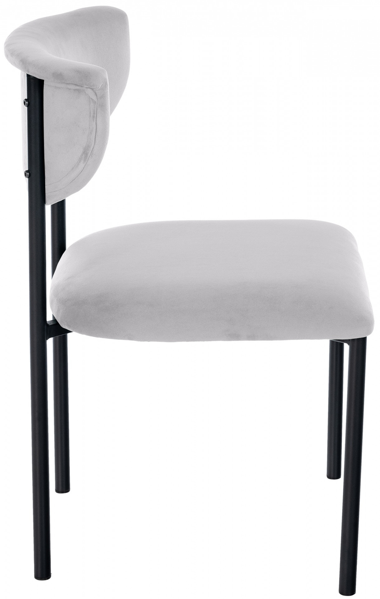 2er Set Besucherstuhl Gambell Samt, grau