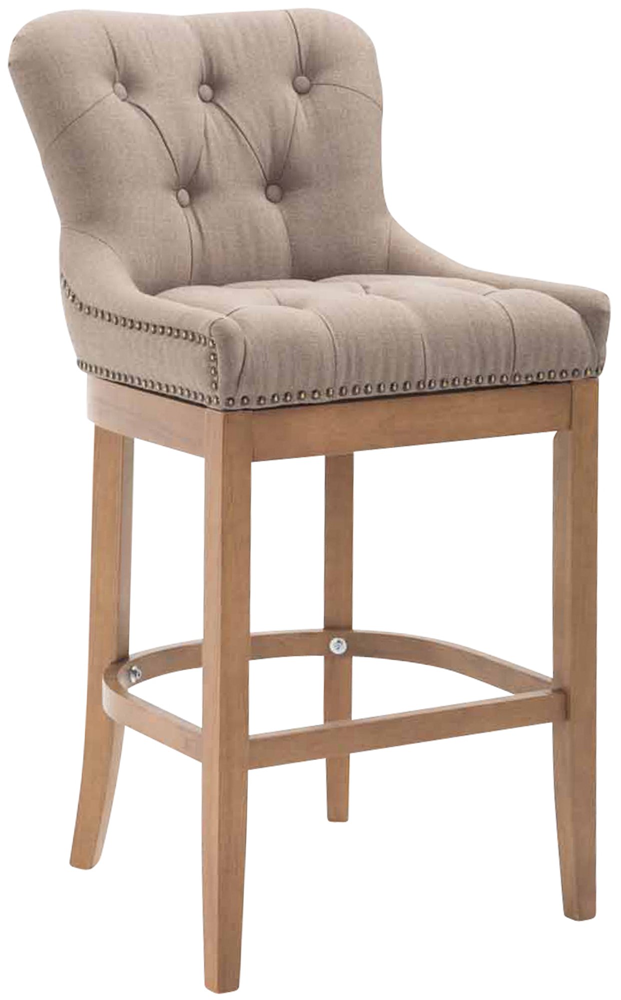 Barhocker Lakewood Stoff, Antik-hell, taupe