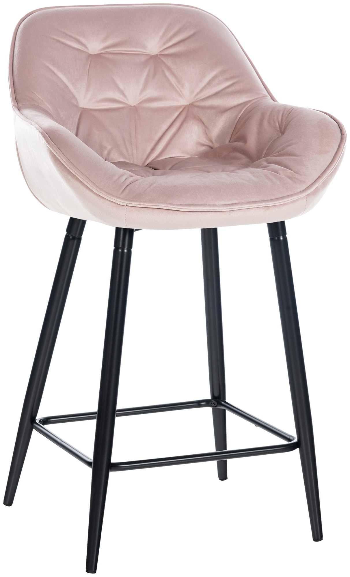 Barhocker Gibson 76 Samt, pink