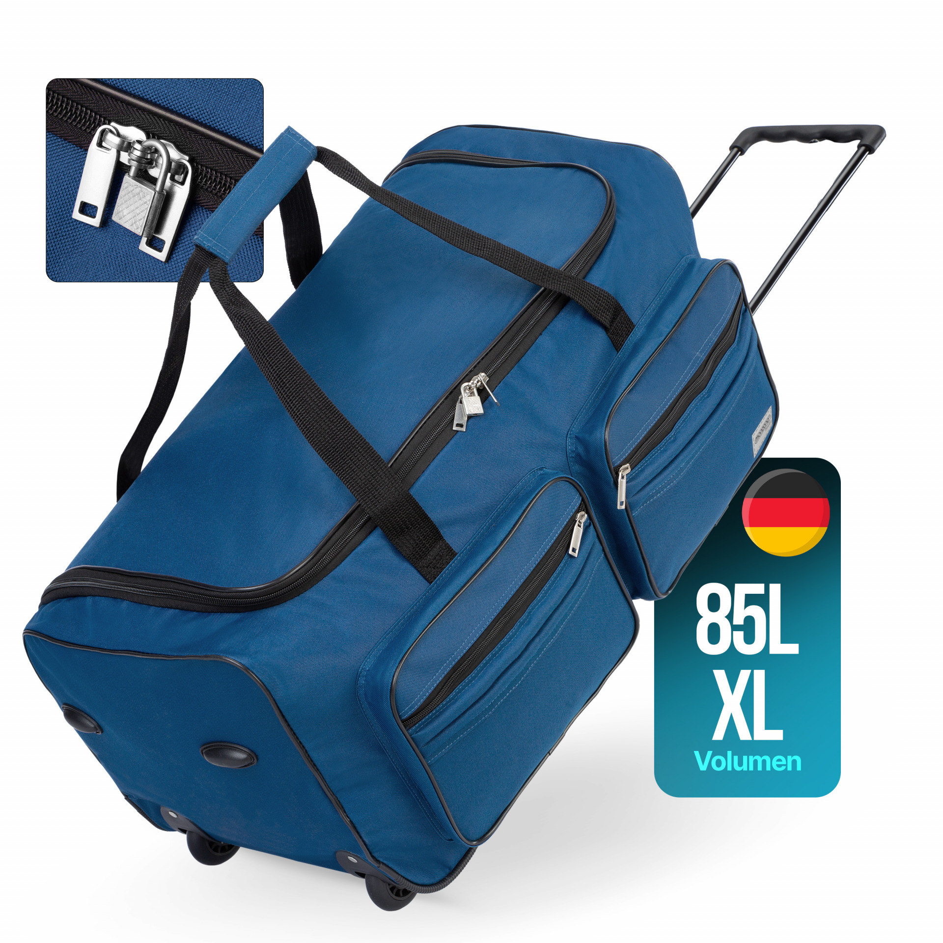 Rollenreisetasche Blau 85L