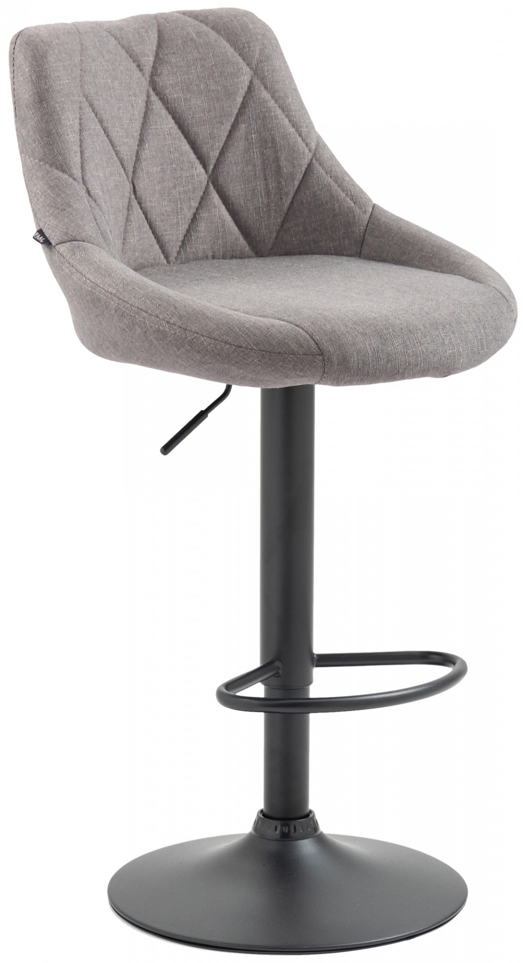 Barhocker Lazio Stoff schwarz, grau