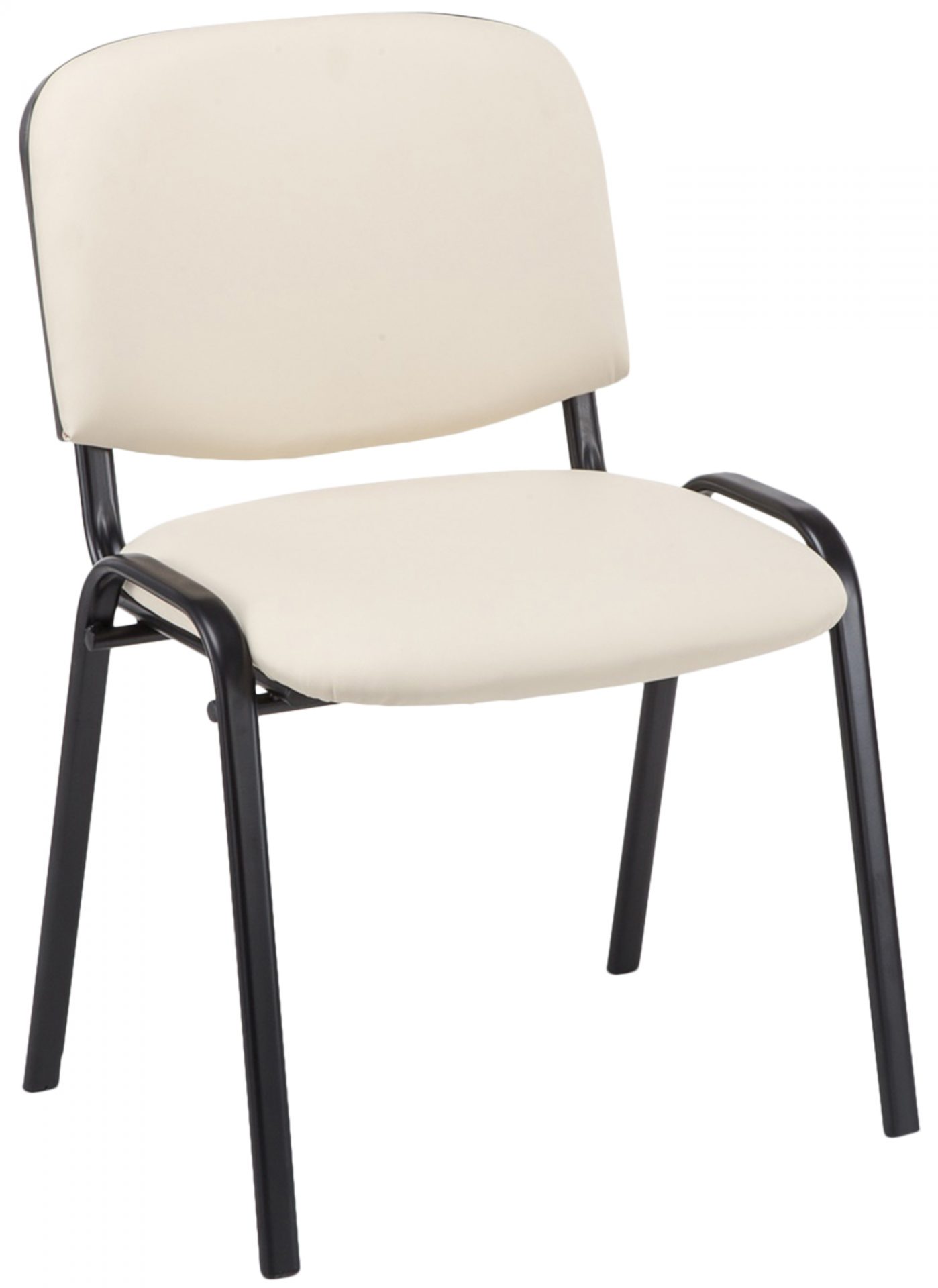 Besucherstuhl Ken Kunstleder, creme