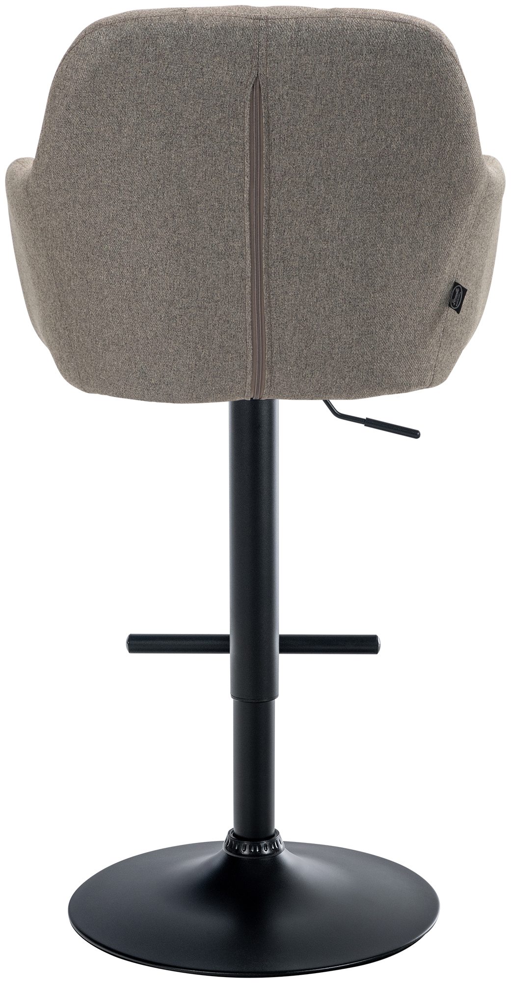 Barhocker Natoma Stoff schwarz, taupe